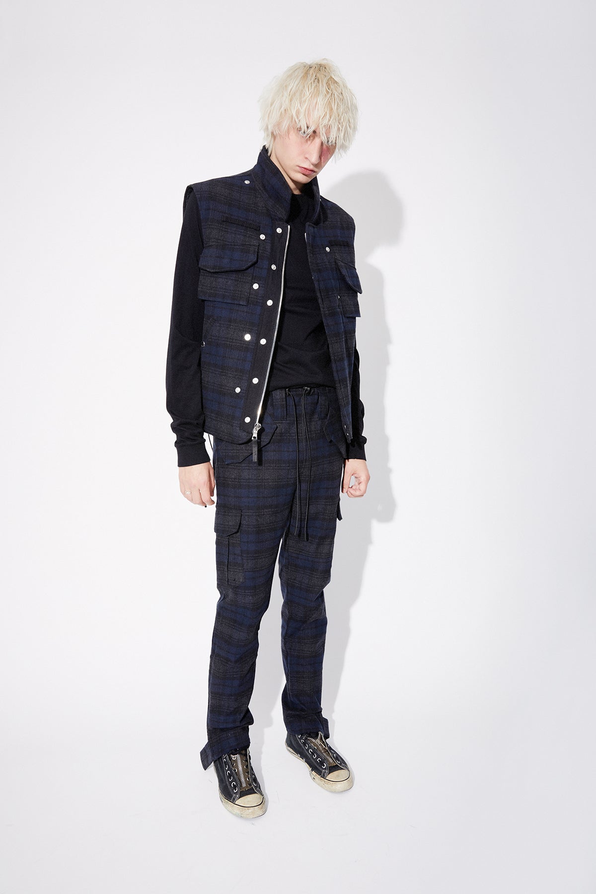 OTIS PANT | NAVY PLAID - Image 2