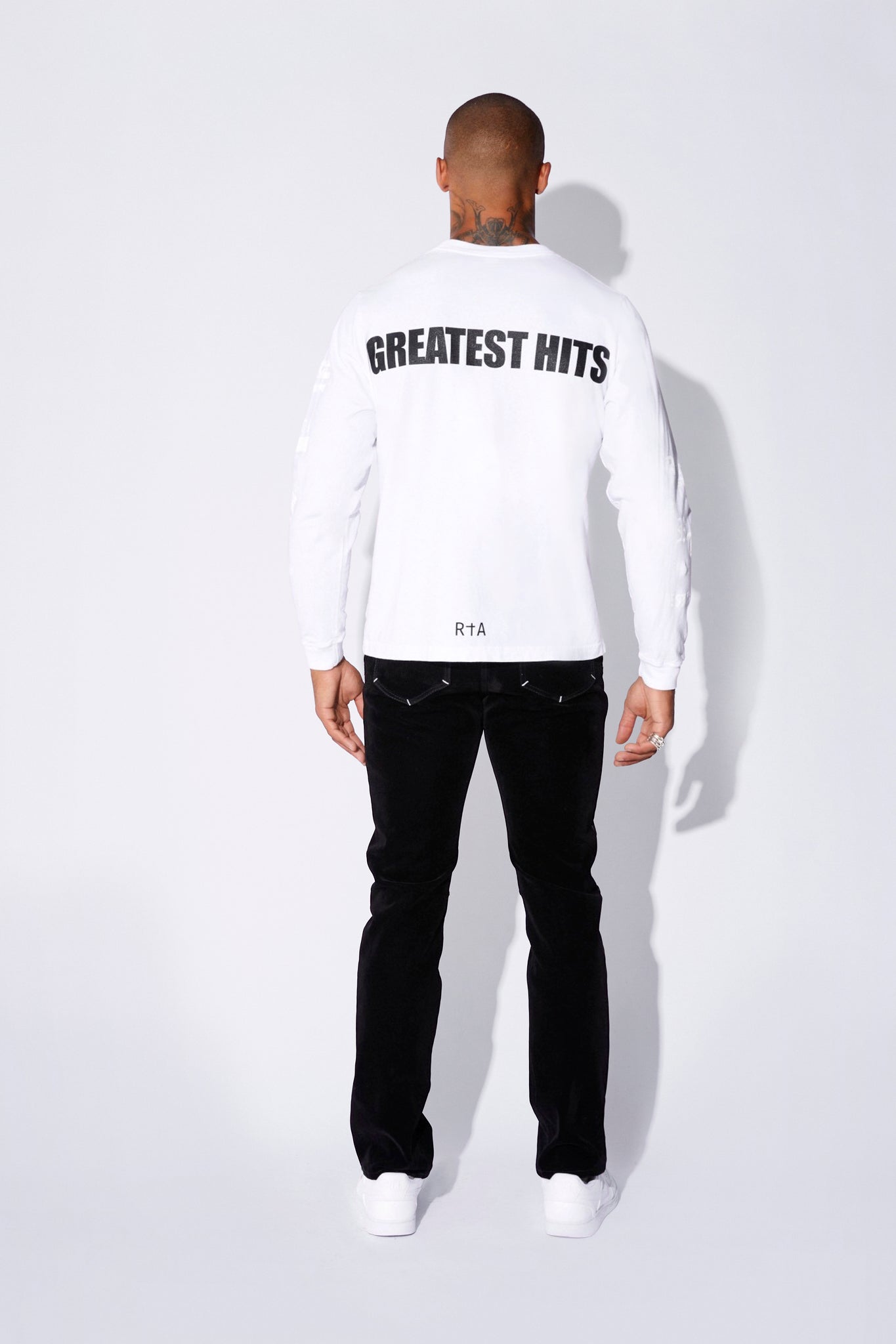 LAWRENCE LONG SLEEVE TEE | WHITE GREATEST HITS - Image 6