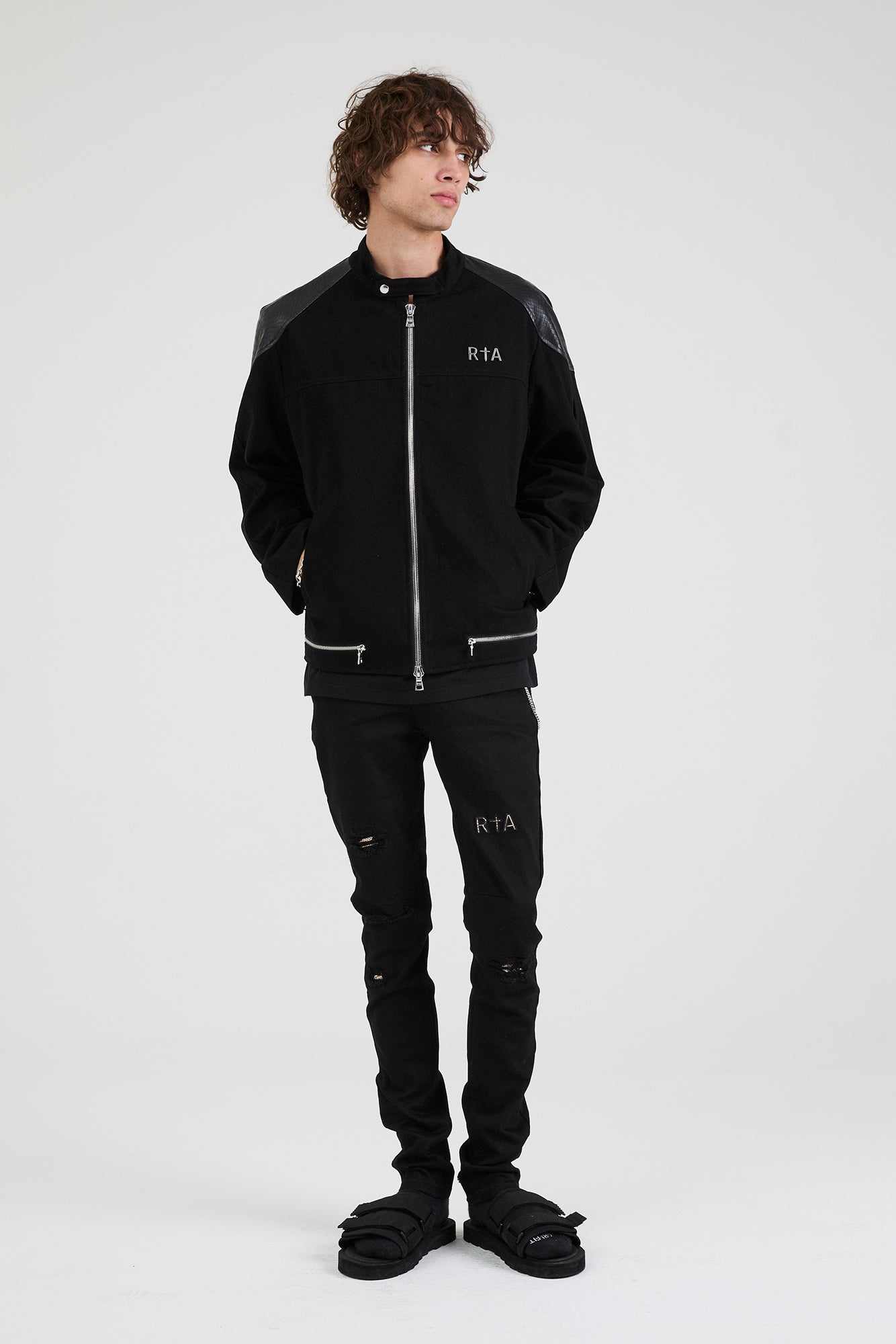 BAXTER DENIM JACKET | BLACK SNAKE - Image 3