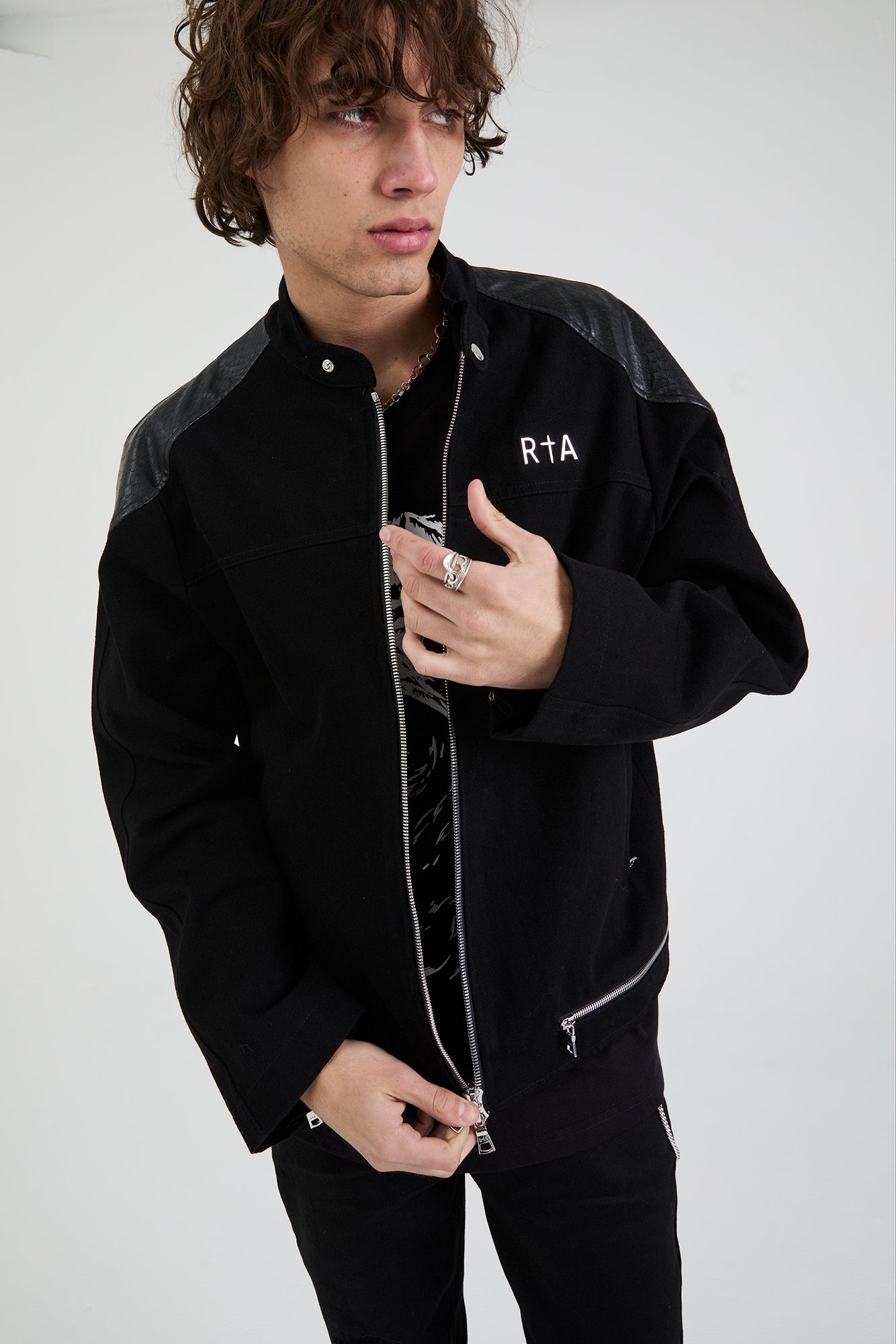 BAXTER DENIM JACKET | BLACK SNAKE - Image 5
