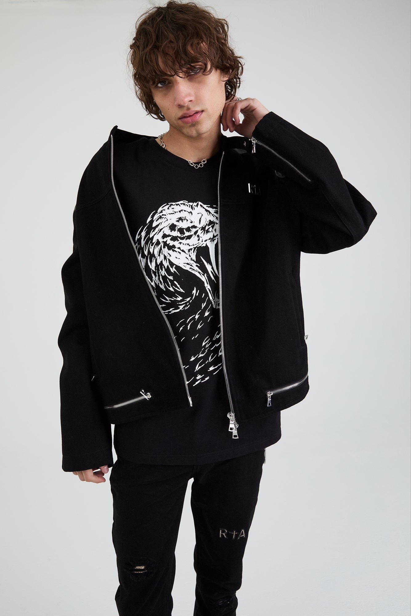 BAXTER DENIM JACKET | BLACK SNAKE - Image 6