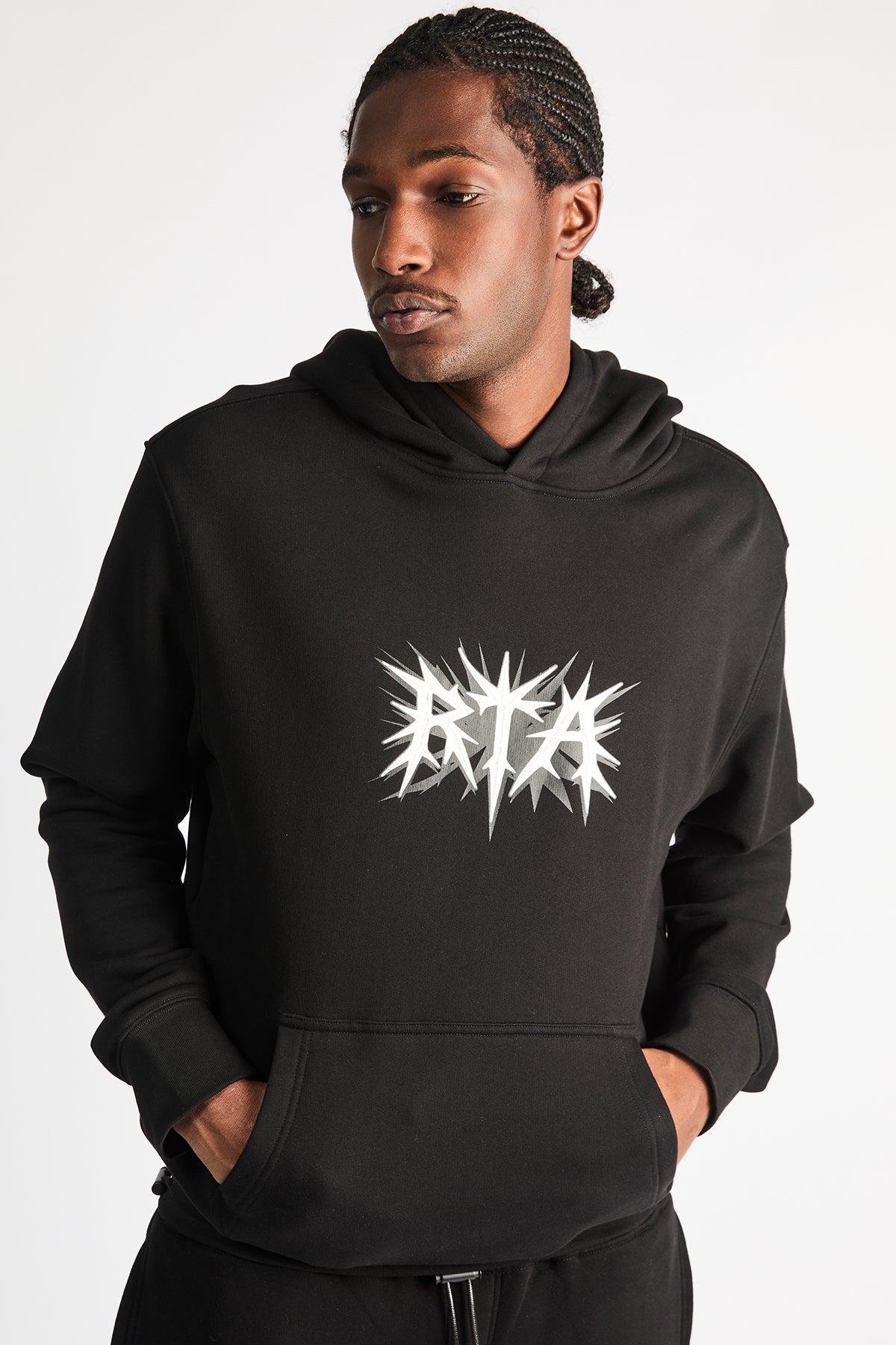 JORDAN OVERSIZED HOODIE | BLACK SPIKE RTA - Image 2