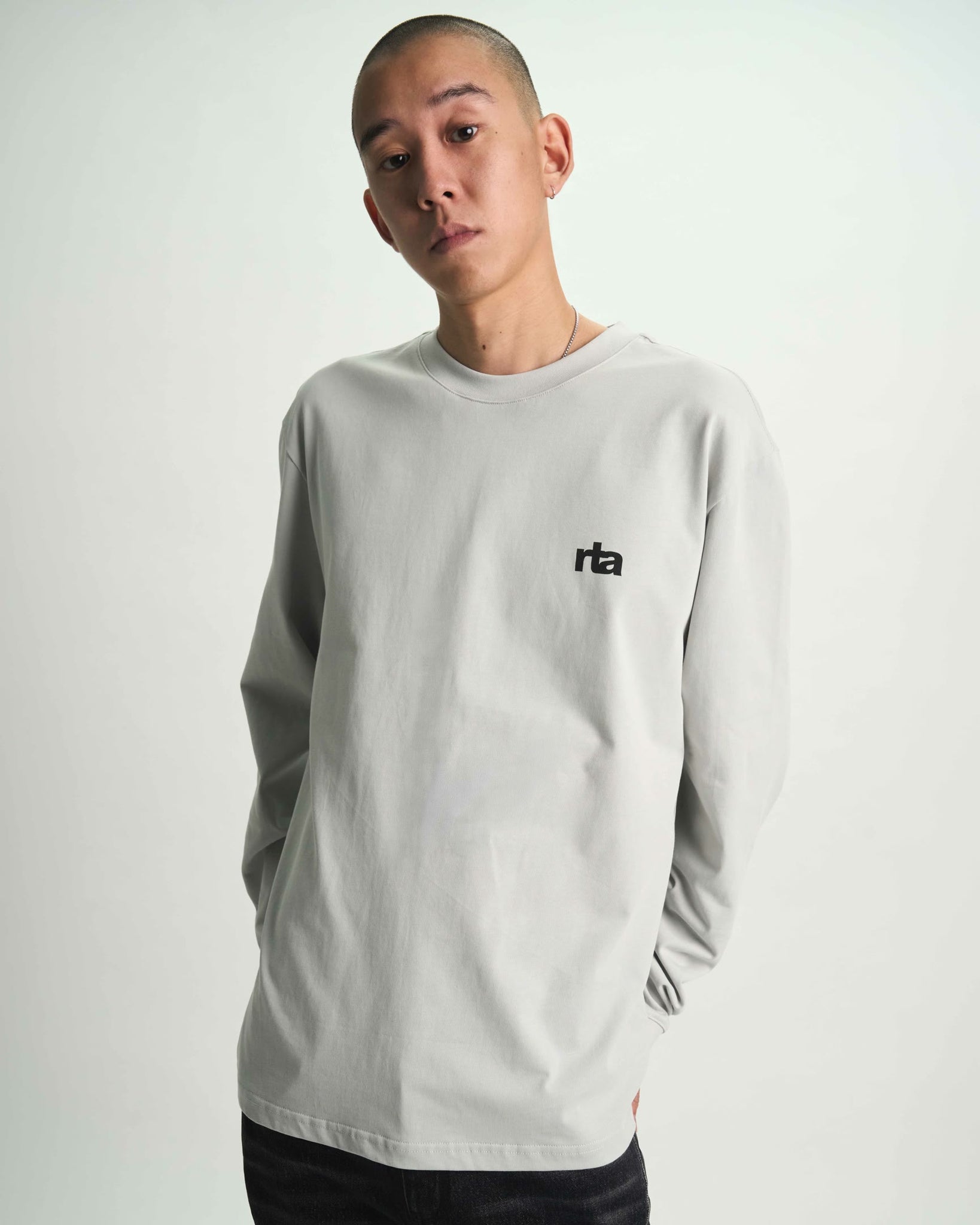 LAWRENCE LONG SLEEVE TEE | SMOKE SPIKED TYPE - Image 2