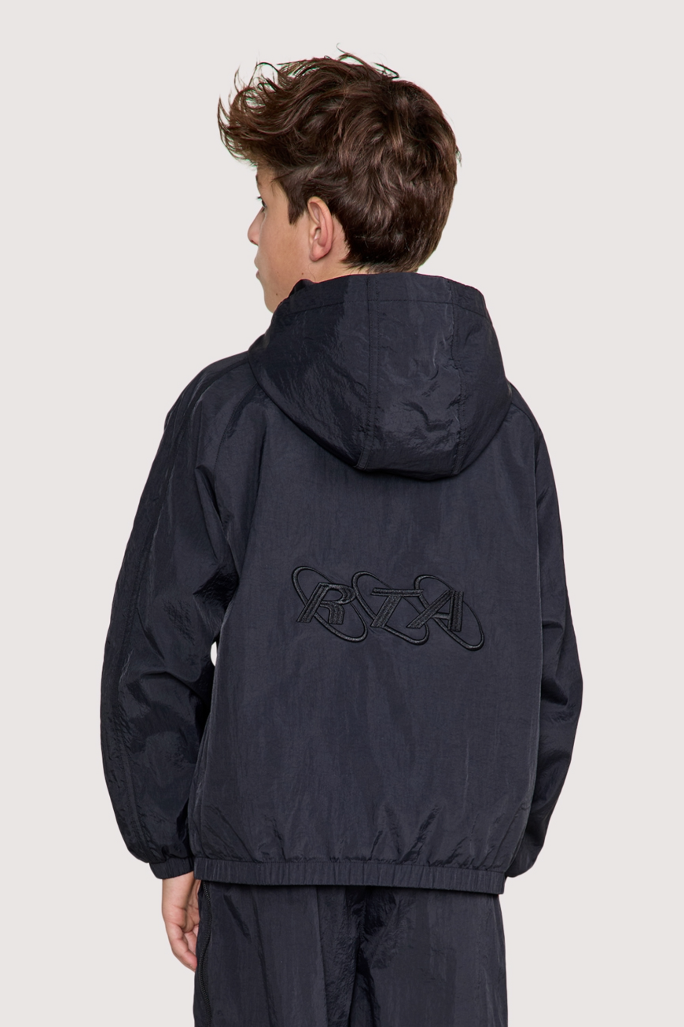 KIDS LUCA WINDBREAKER JACKET | BLACK - Image 2