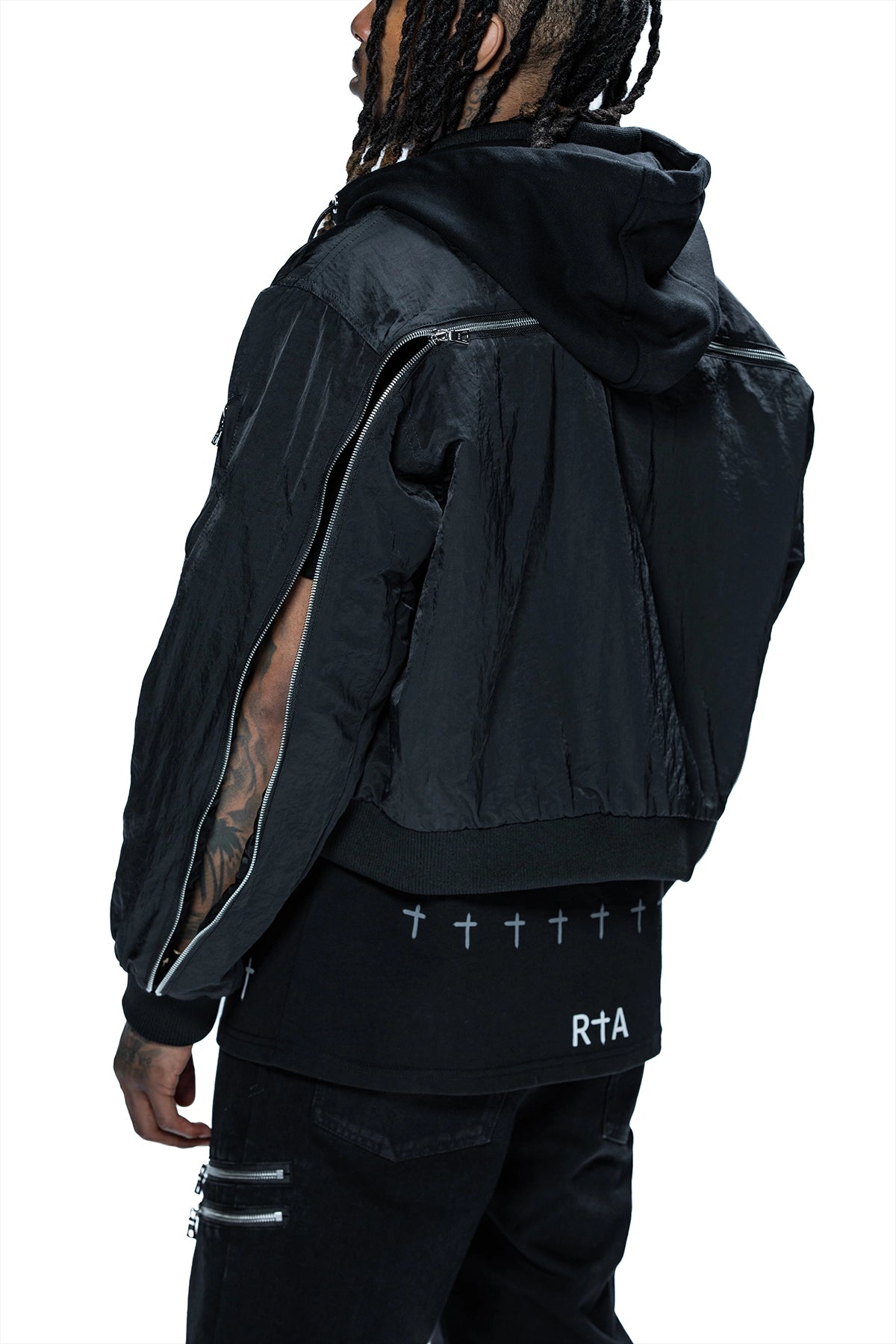 RTA X DDG MICKIE JACKET | BLACK ZIPPERS - Image 5