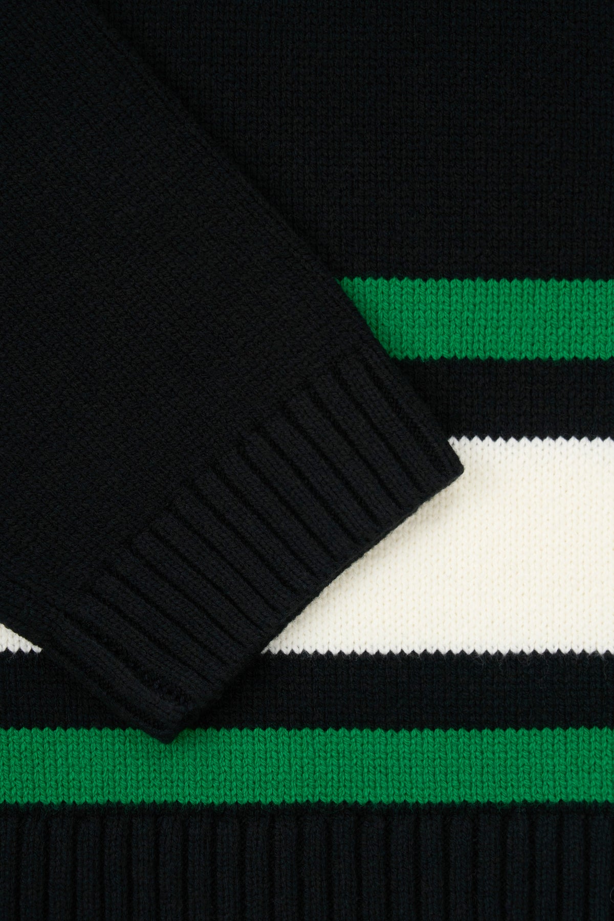 JOSHUA SWEATER | BLACK GREEN LOGO - Image 5