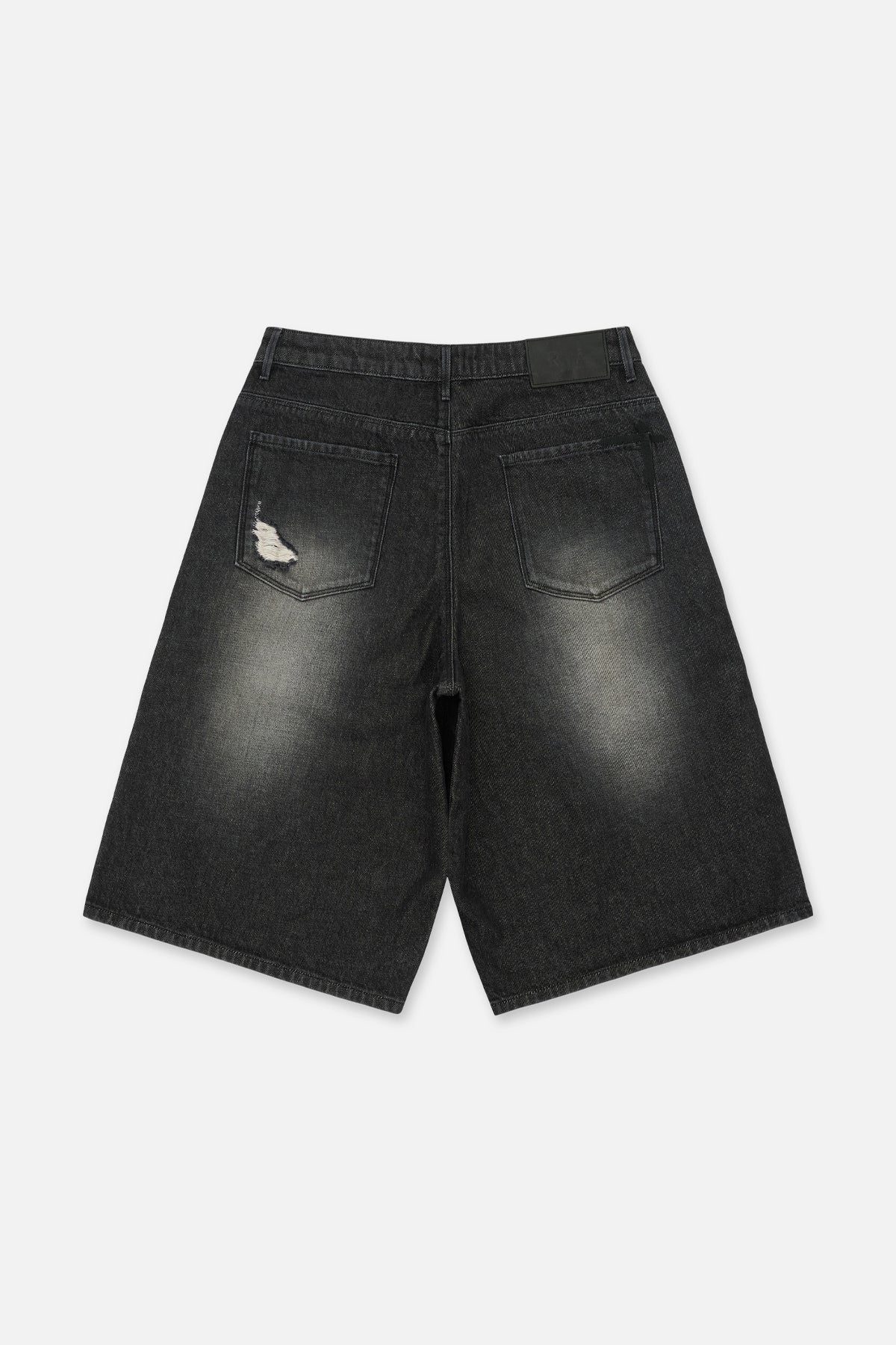 GUSTAVO DENIM SHORT | FRAY NOIR SIDE CROSS - Image 5