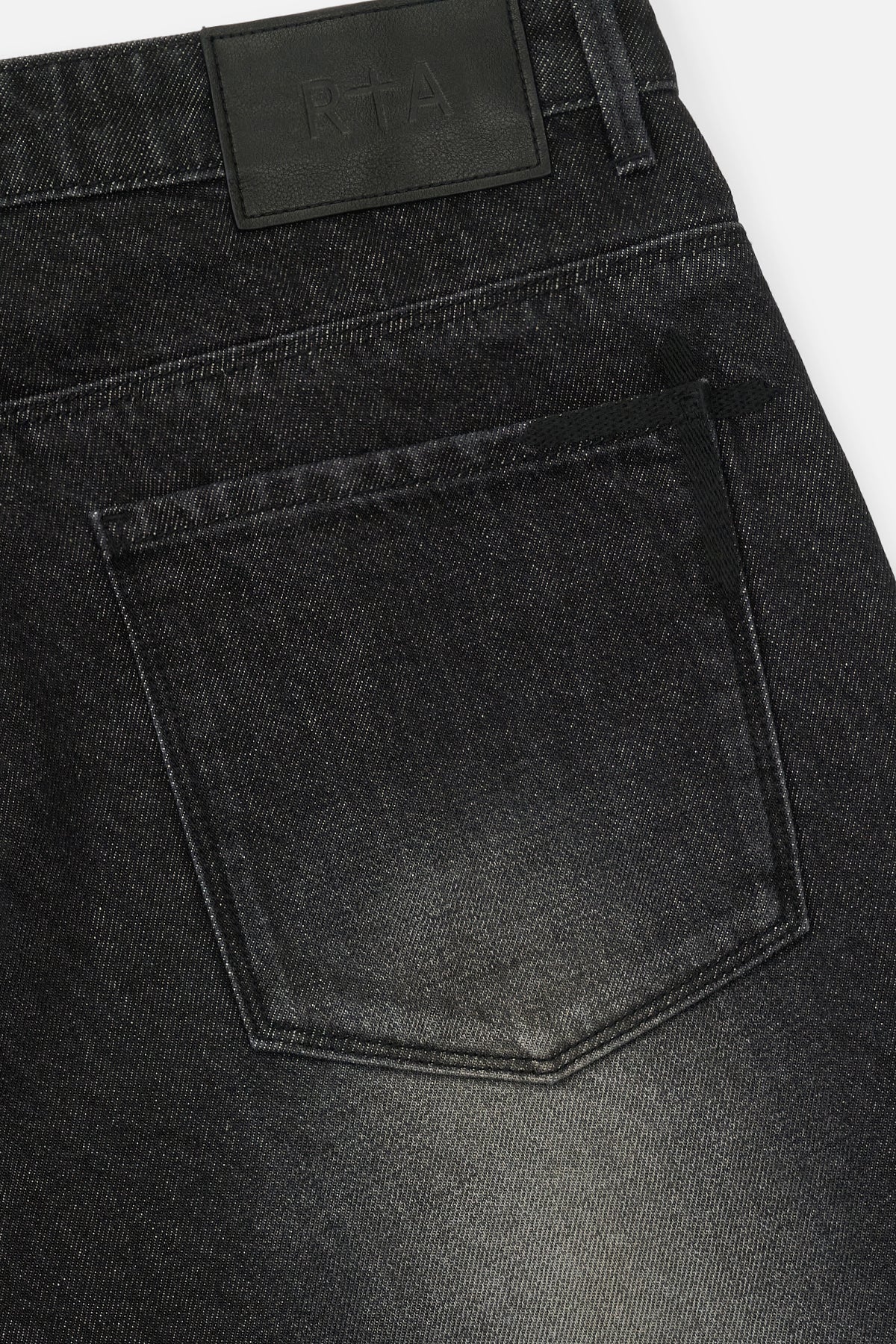 GUSTAVO DENIM SHORT | FRAY NOIR SIDE CROSS - Image 7