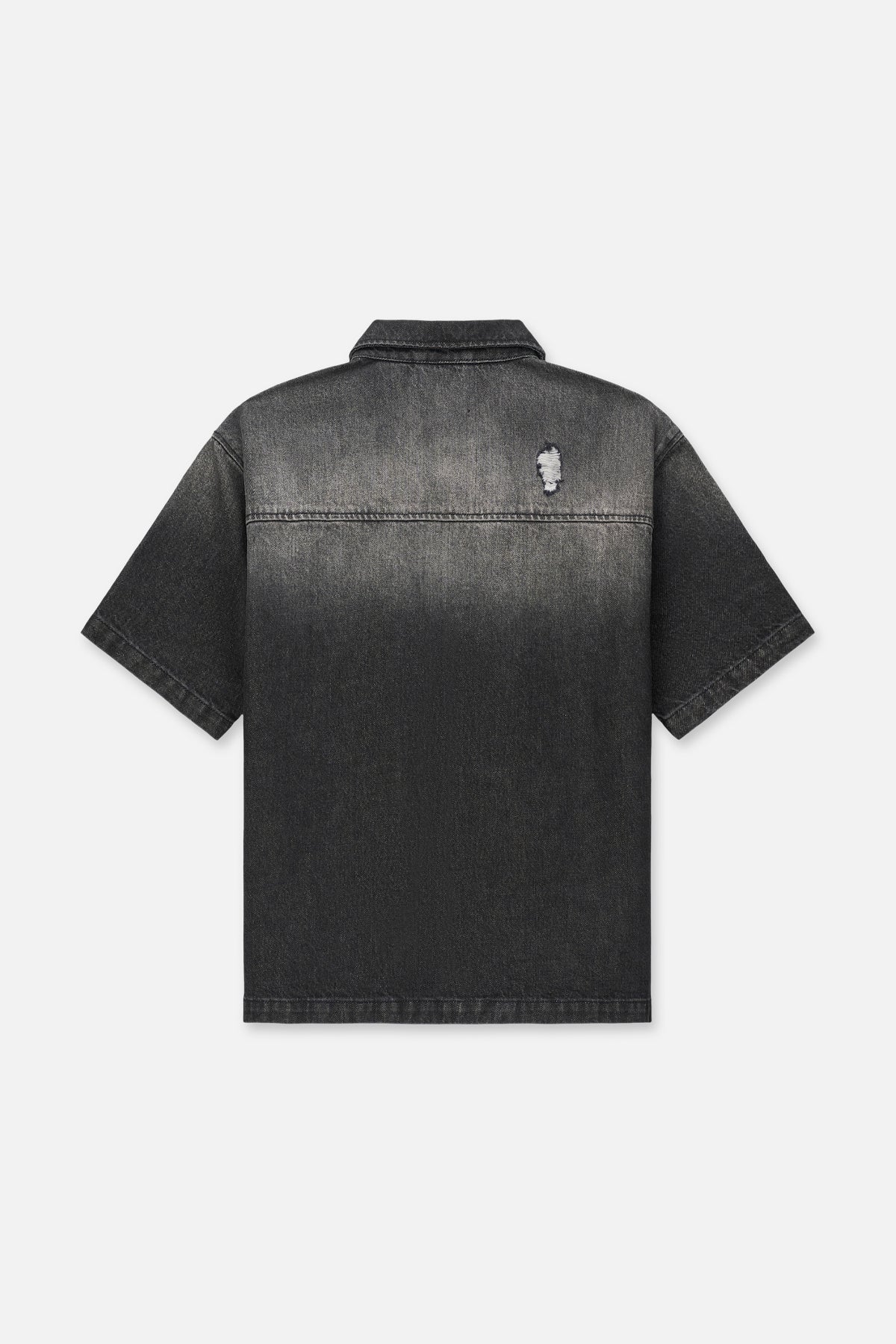 ZENO ZIP UP DENIM SHIRT | FRAY NOIR - Image 4