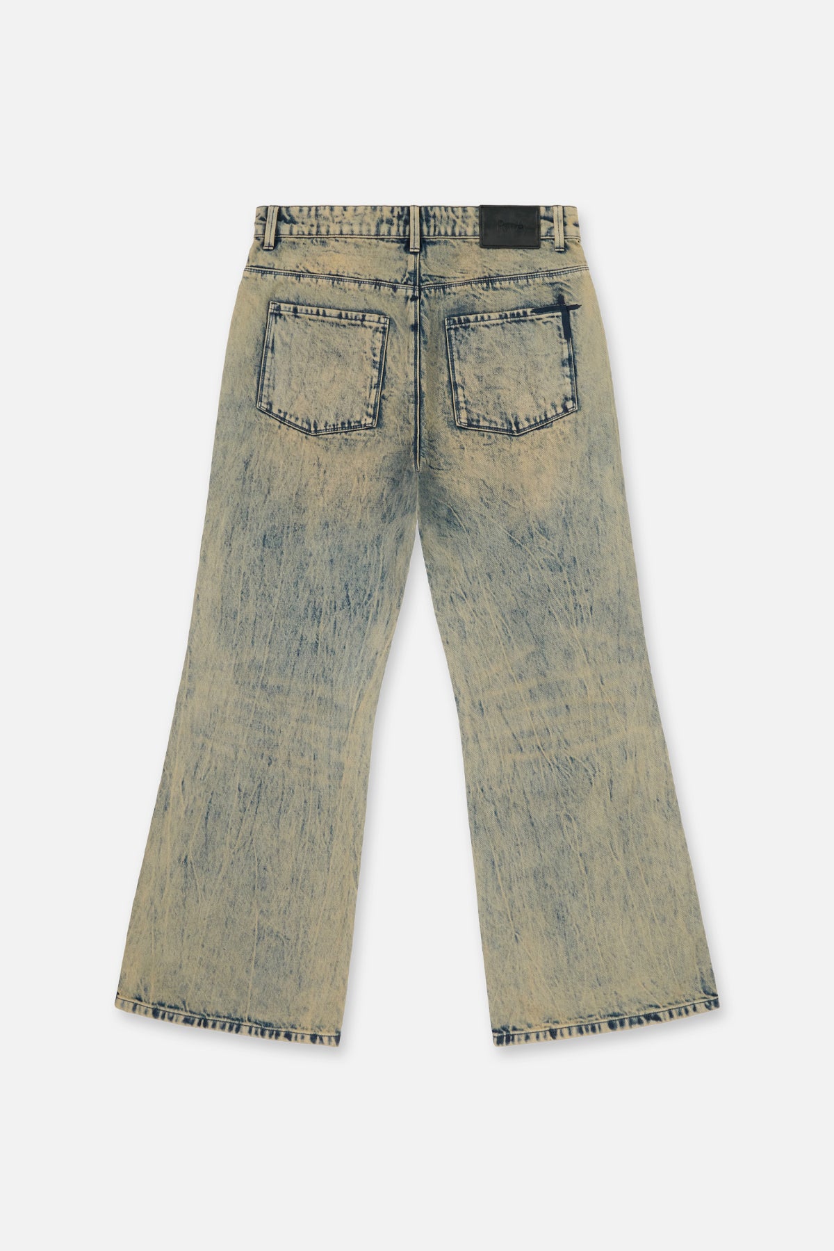 HUGH WIDE LEG FLARE JEAN | AQUA MARBLE - Image 4