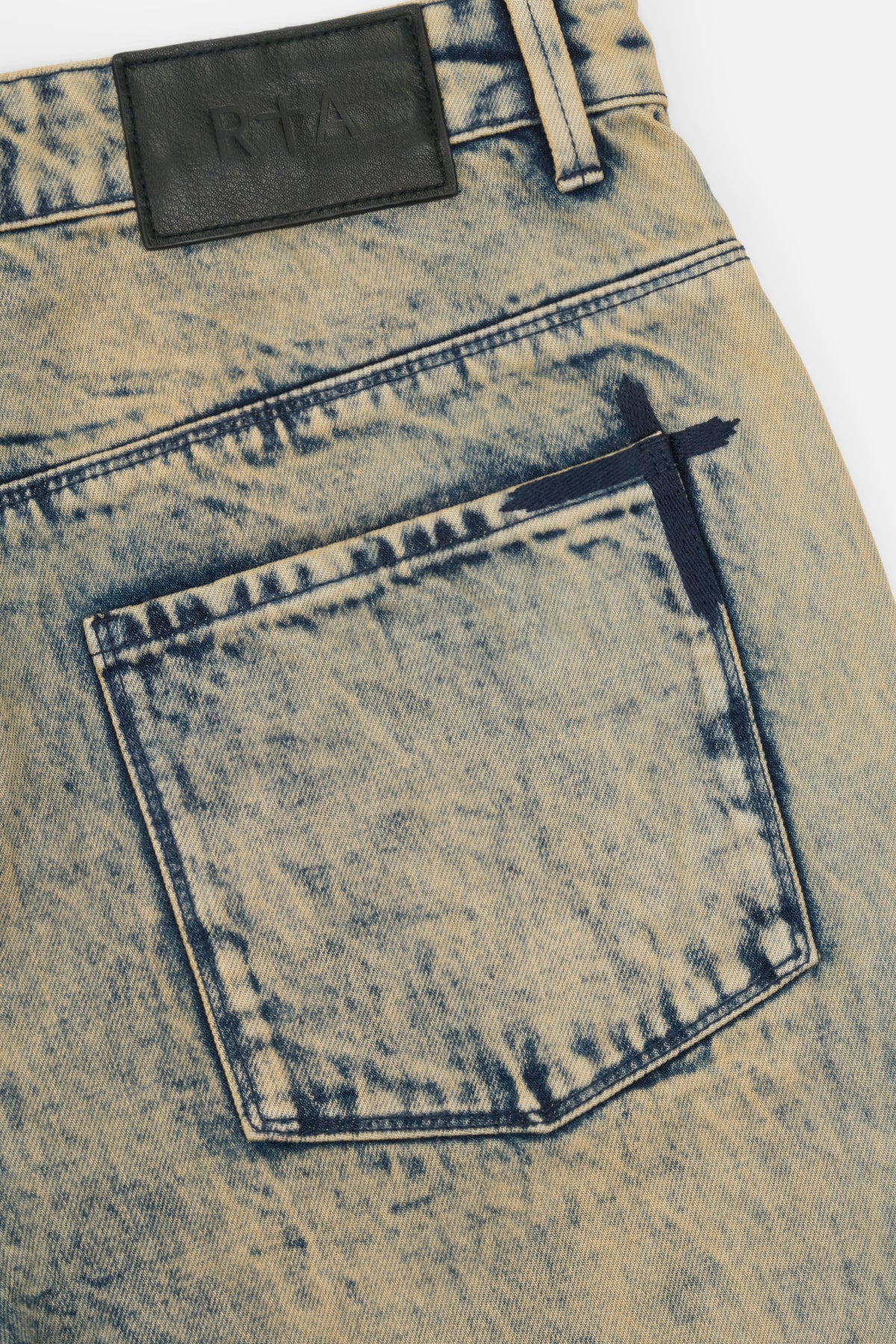 HUGH WIDE LEG FLARE JEAN | AQUA MARBLE - Image 6