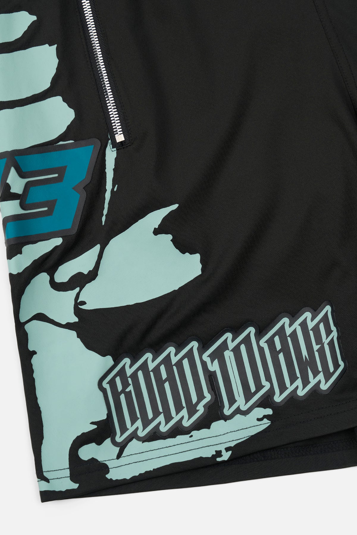 UDO BOXING SHORT | BLACK LIGHT TEAL RACING - Image 6