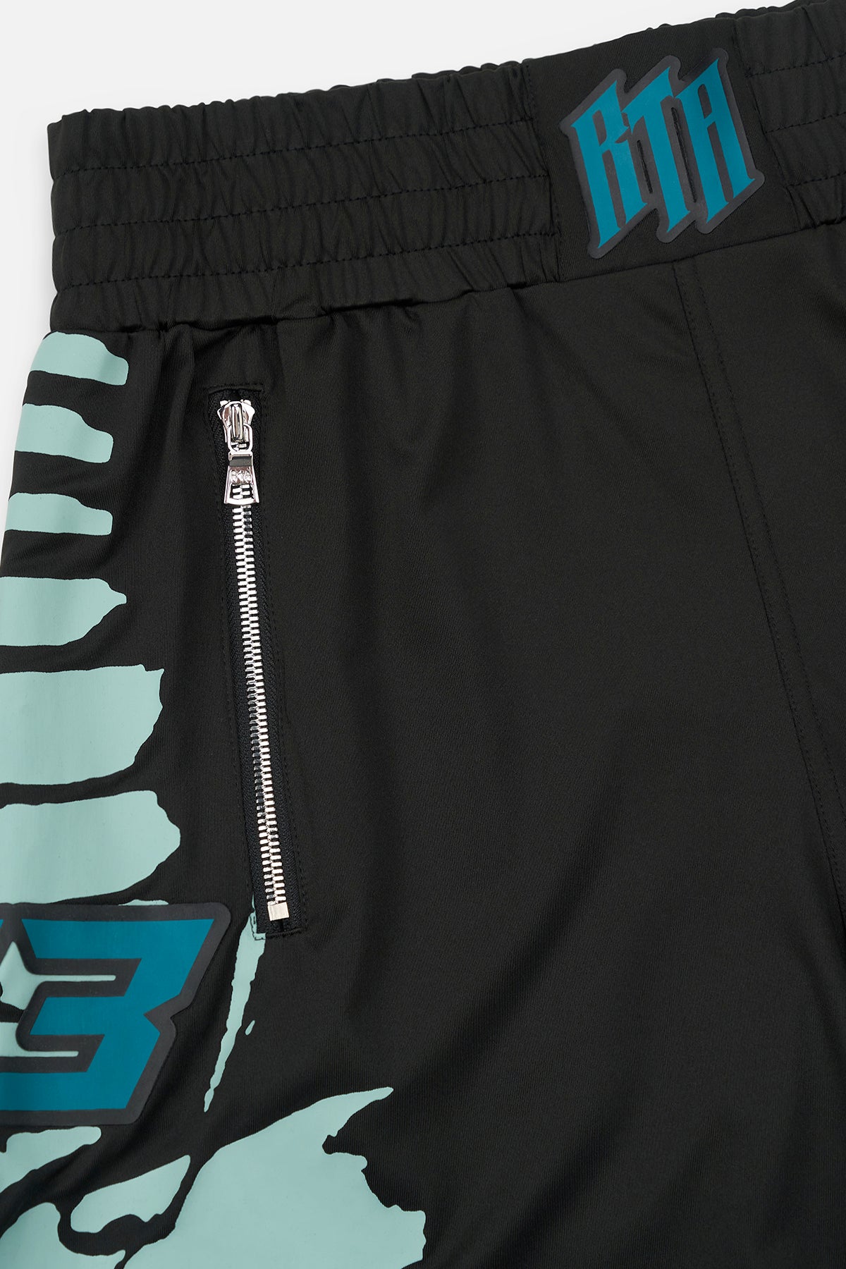 UDO BOXING SHORT | BLACK LIGHT TEAL RACING - Image 7