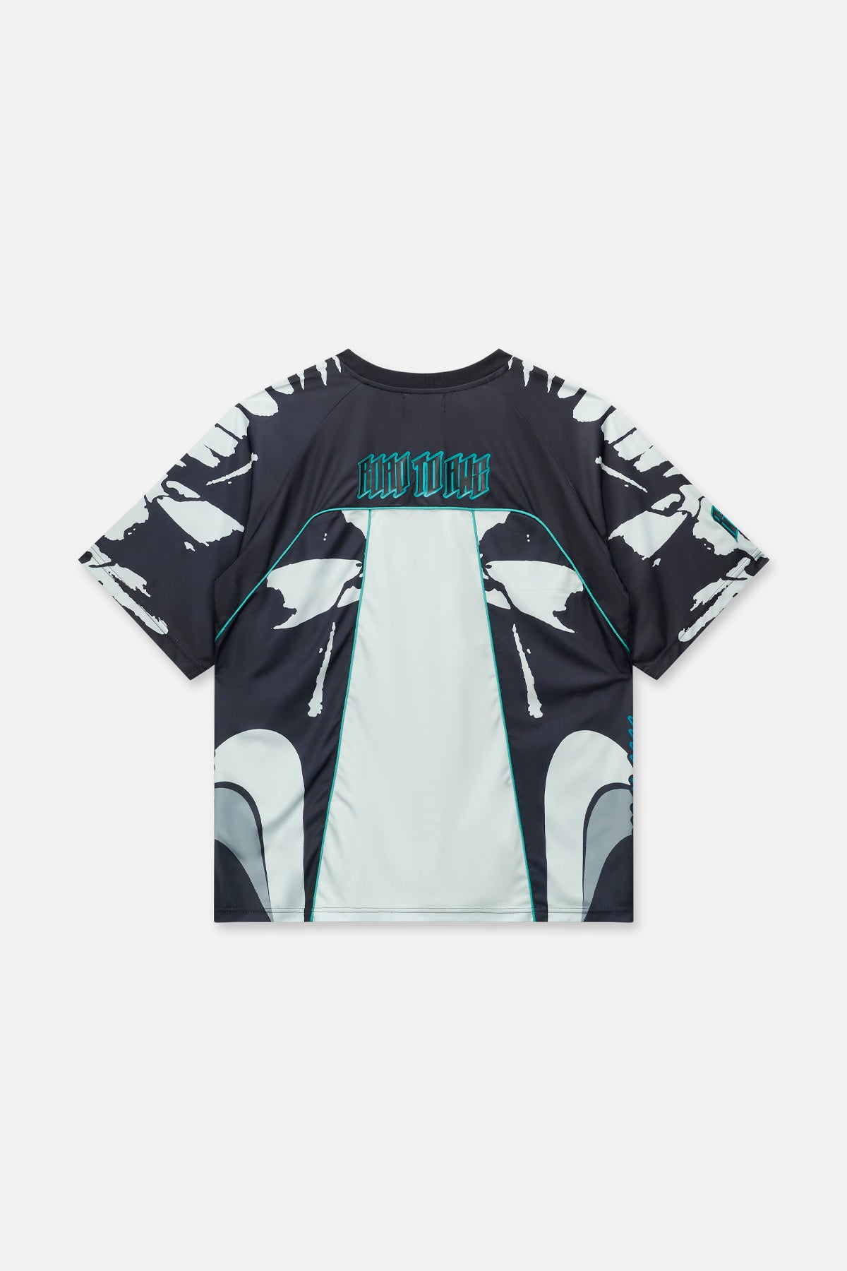 SOREN BIKE SHIRT | BLACK LIGHT TEAL RACING - Image 4