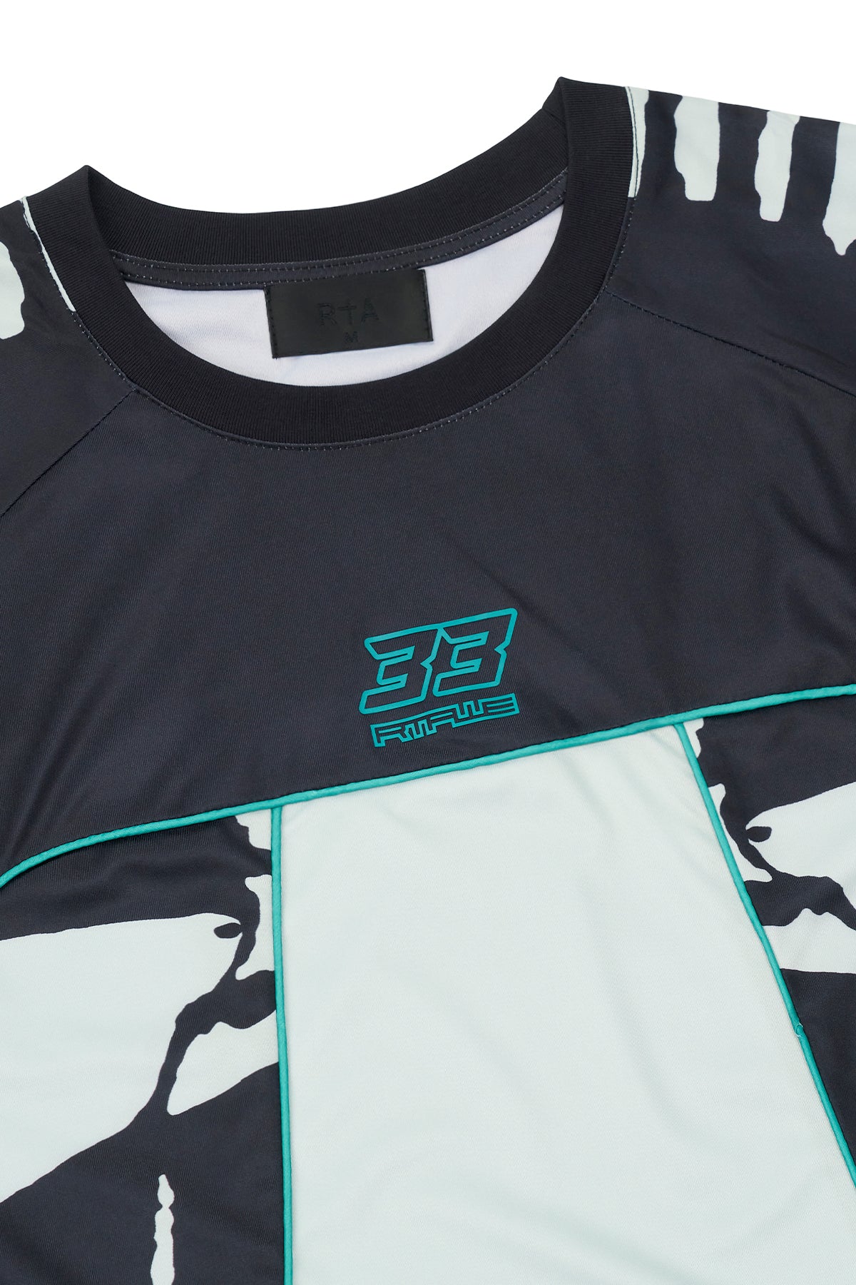 SOREN BIKE SHIRT | BLACK LIGHT TEAL RACING - Image 5