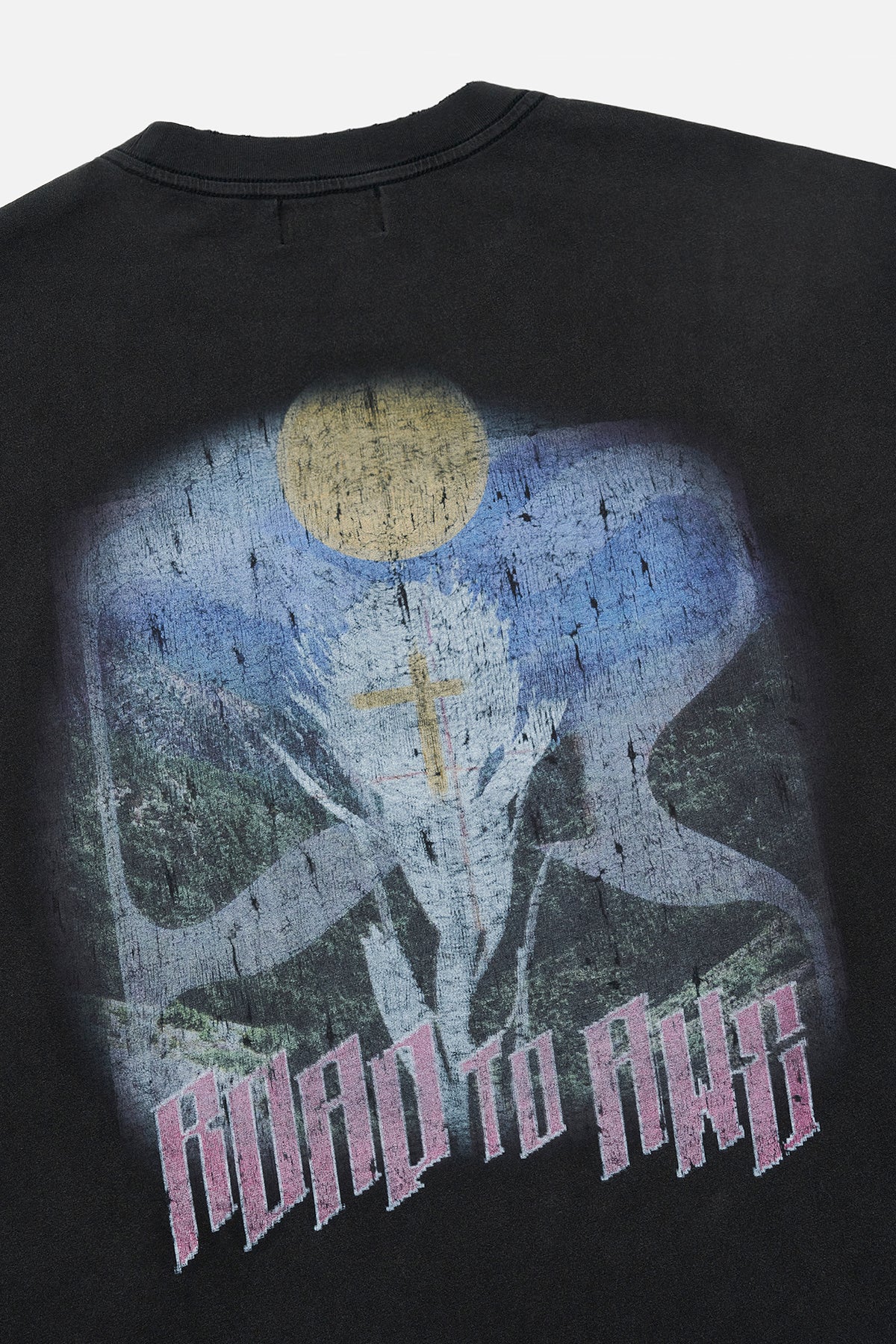 MARCEAU OVERSIZED LONG SLEEVE TEE | BLACK SCENERY - Image 7