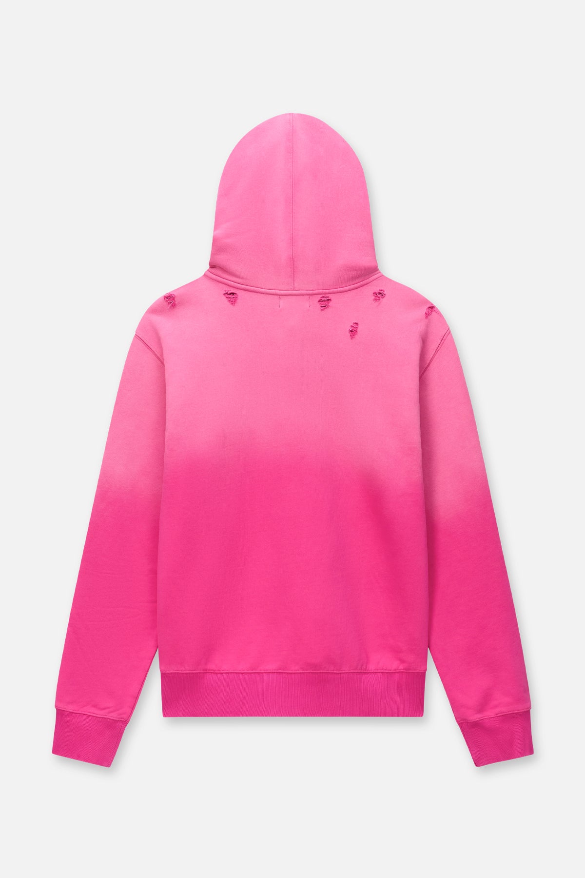 DION DISTRESSED HOODIE | VINTAGE FUCHSIA - Image 4