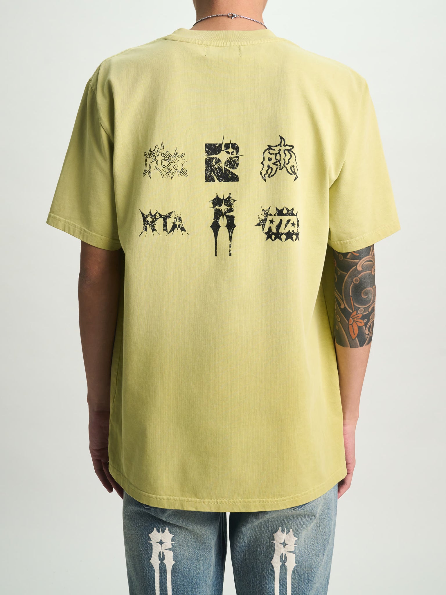 LIAM SHORT SLEEVE TEE | CITRON RAZOR TYPE - Image 3