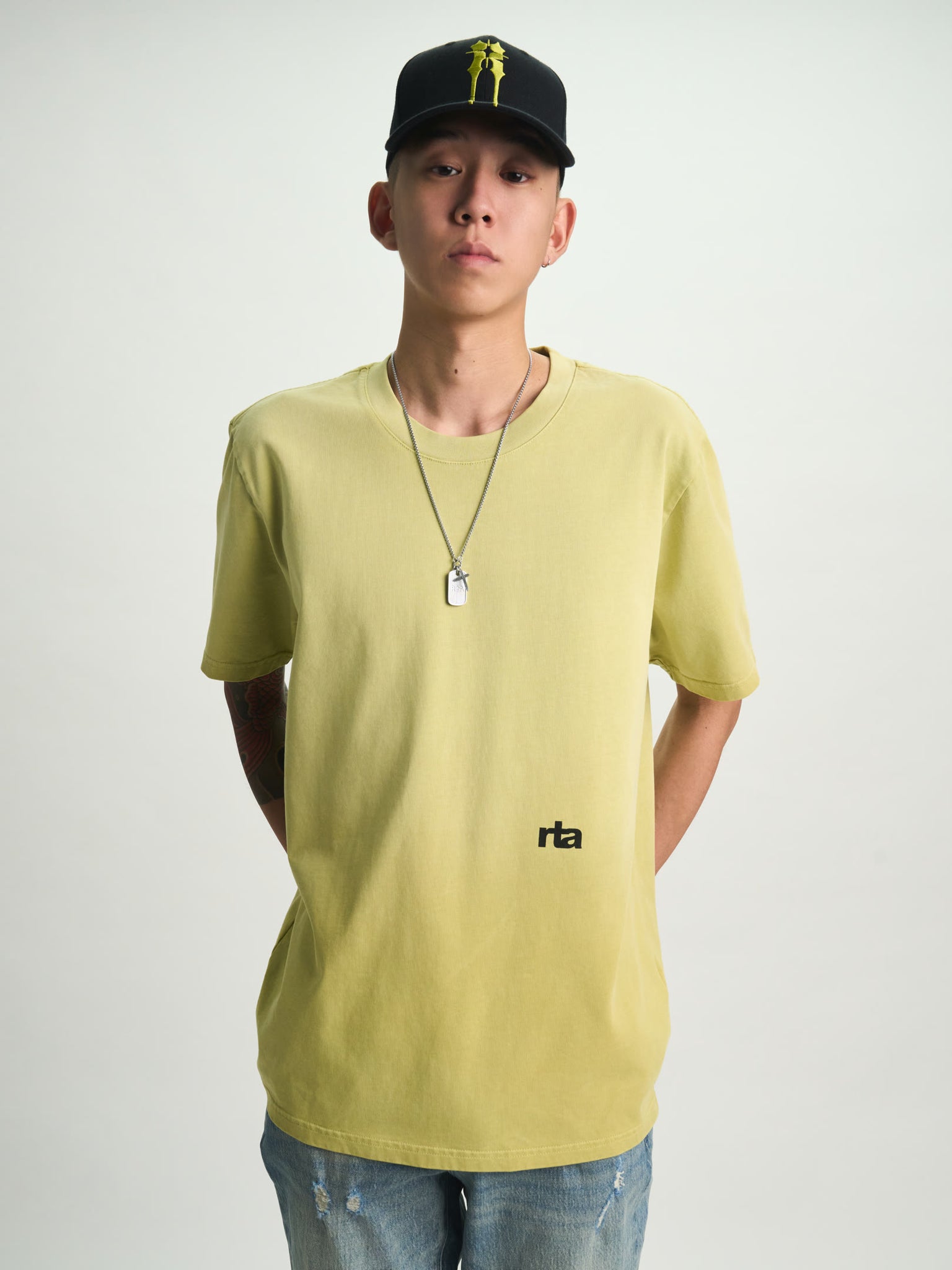 LIAM SHORT SLEEVE TEE | CITRON RAZOR TYPE - Image 2