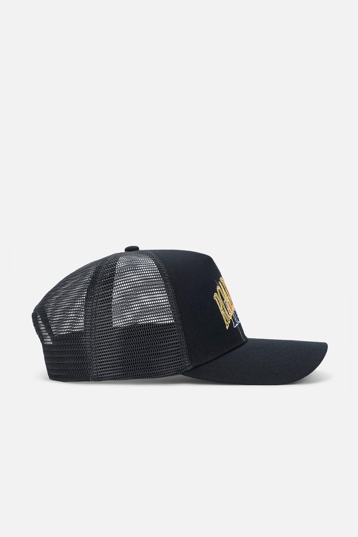 GIDEON TRUCKER HAT | BLACK MIXED LOGO - Image 4