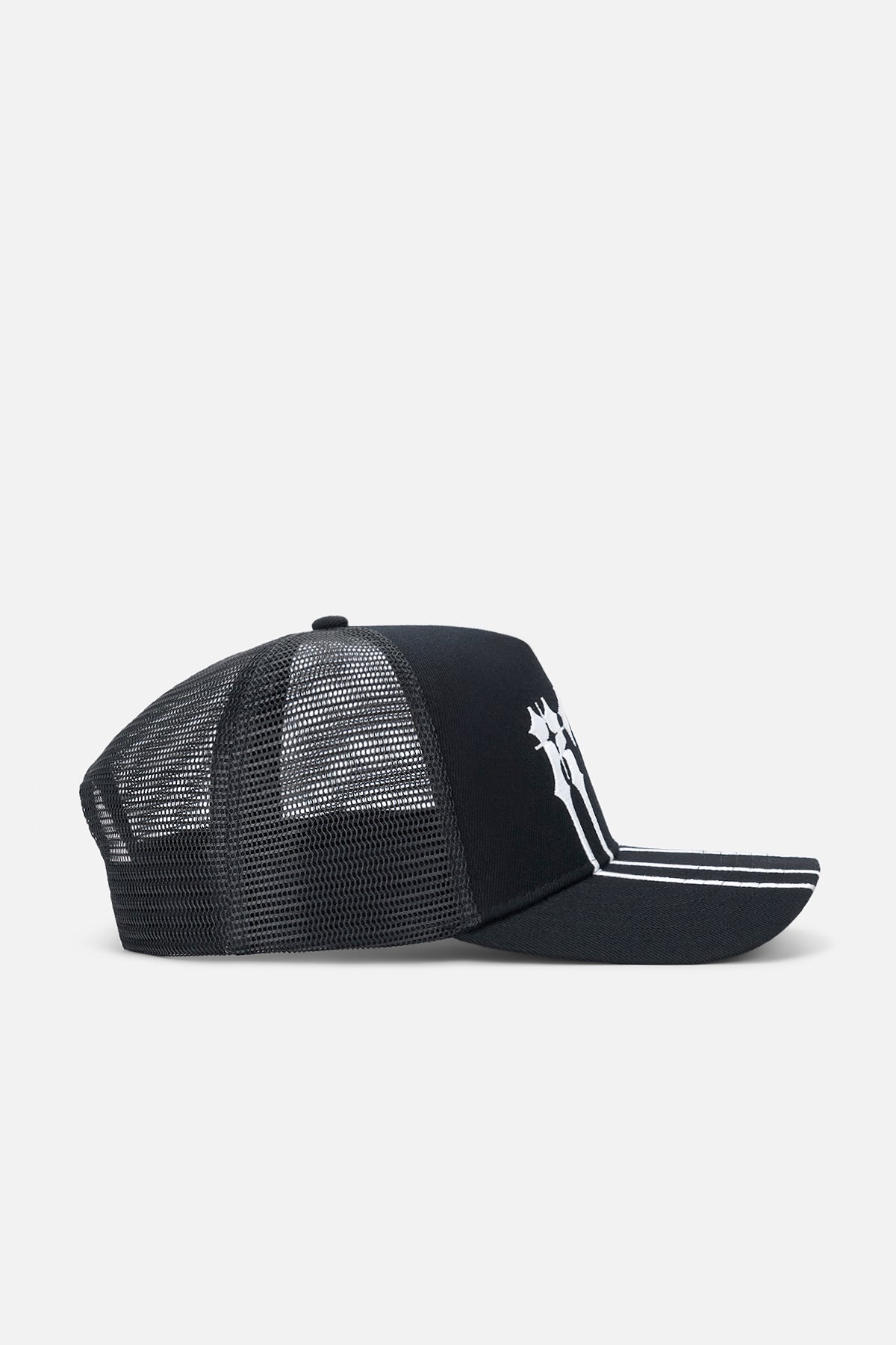 GIDEON TRUCKER HAT | BLACK SPIKED RTA - Image 4