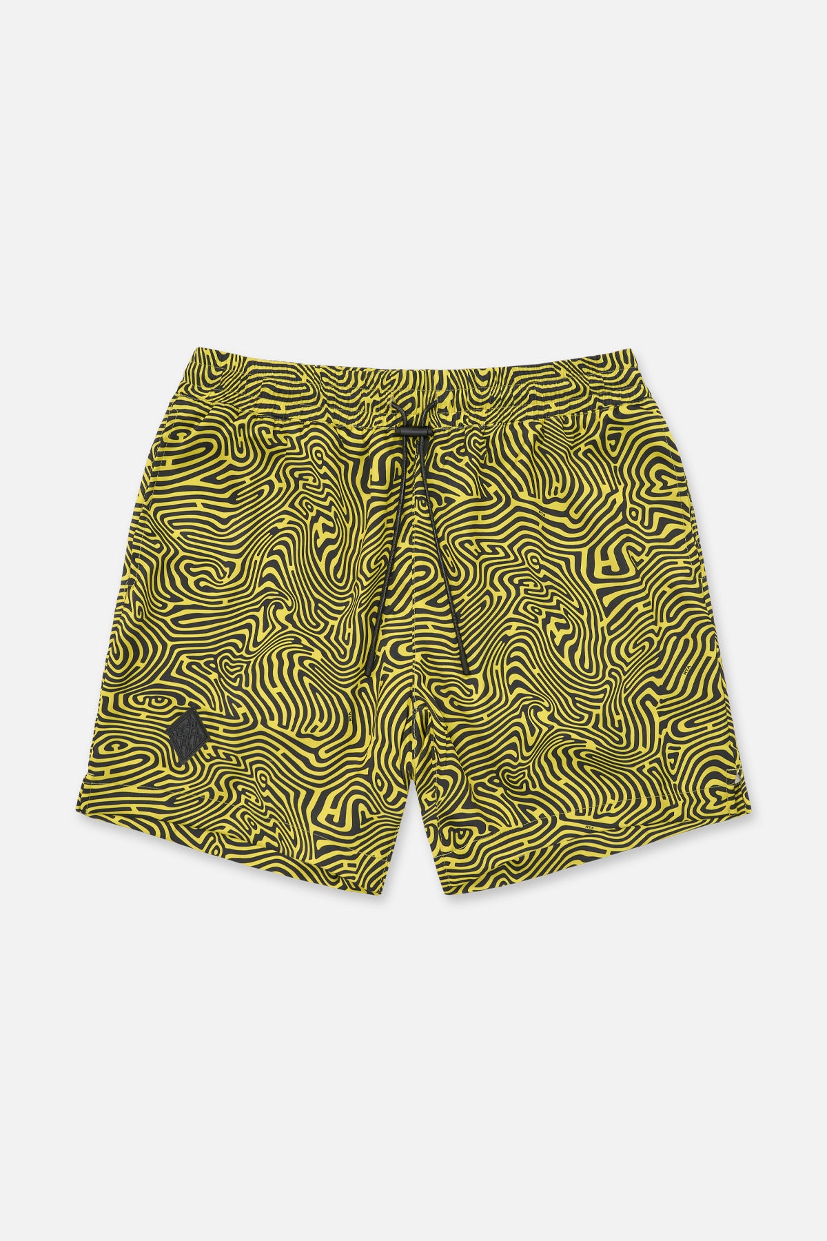 CLYDE ELASTICATED SHORT | BLACK TOPOGRAPHY