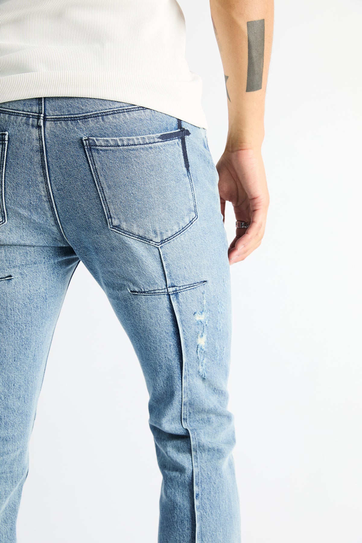 CLAYTON SKINNY JEAN | SOFT INDIGO - Image 5