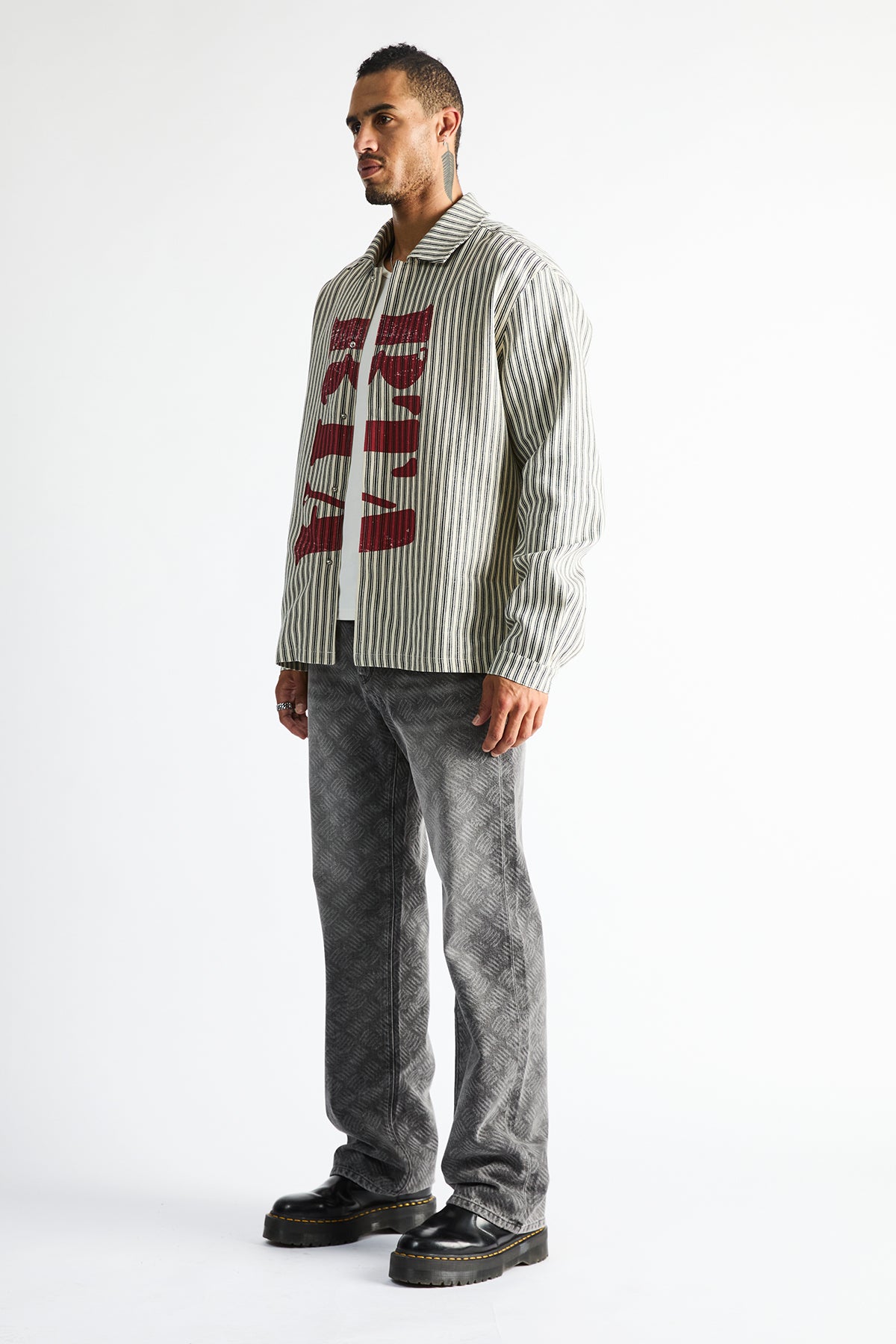 JONAS STRAIGHT LEG JEAN | ASH CHARCOAL METAL GRILL - Image 3