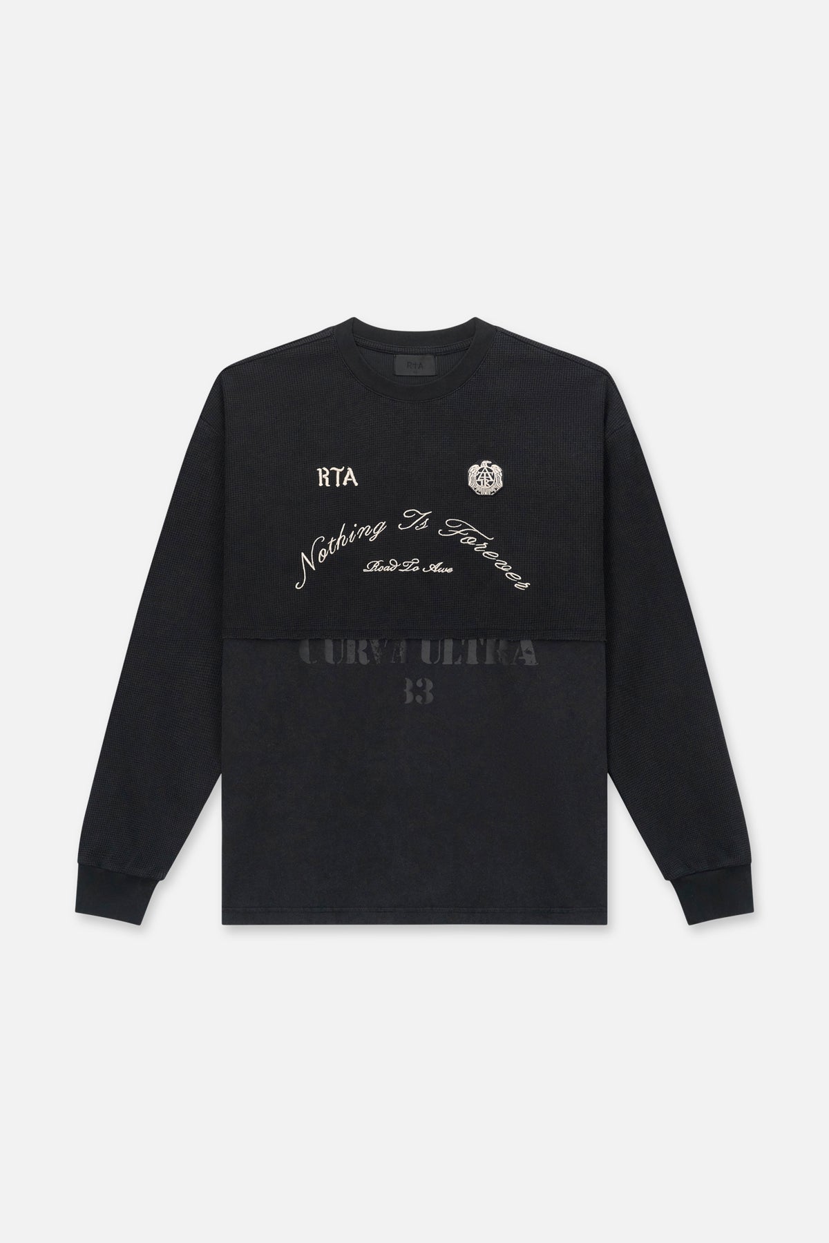DARIO CONTRAST PANEL SWEATSHIRT | VINTAGE BLACK