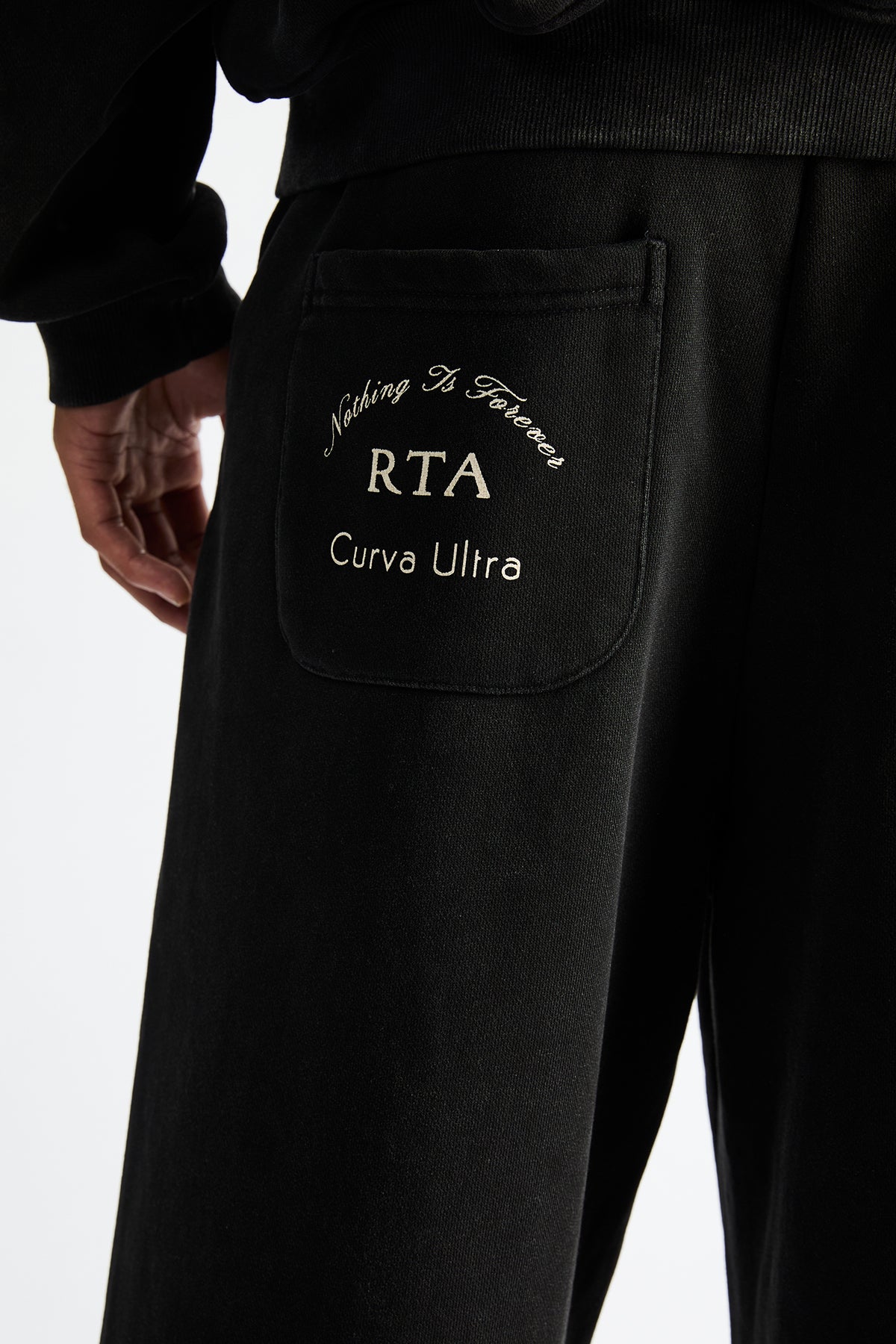 LUXEN BAGGY SWEATPANTS | VINTAGE BLACK COMBO - Image 5
