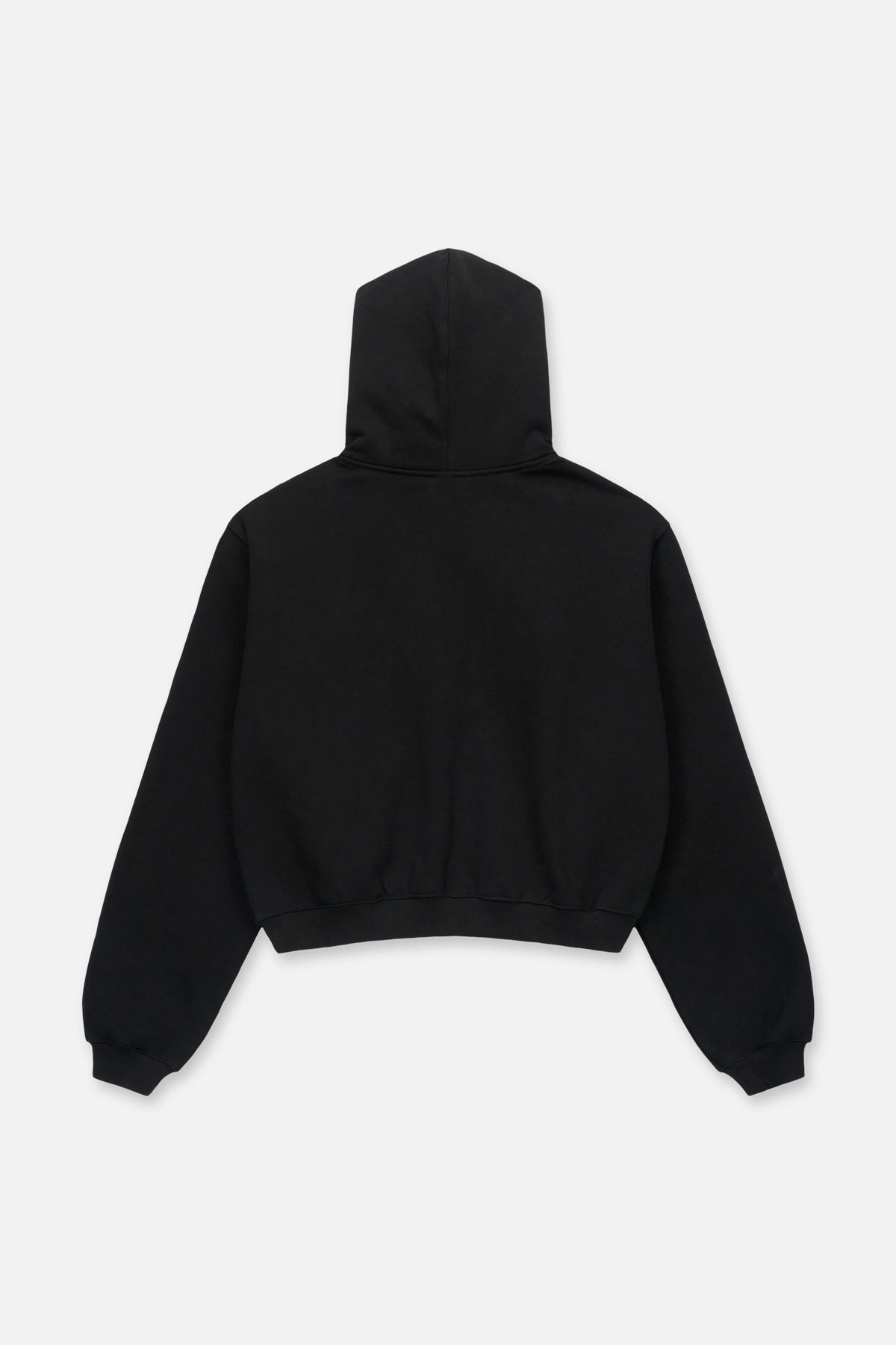 KAEN CROPPED ZIP UP HOODIE | BLACK LOGO - Image 6