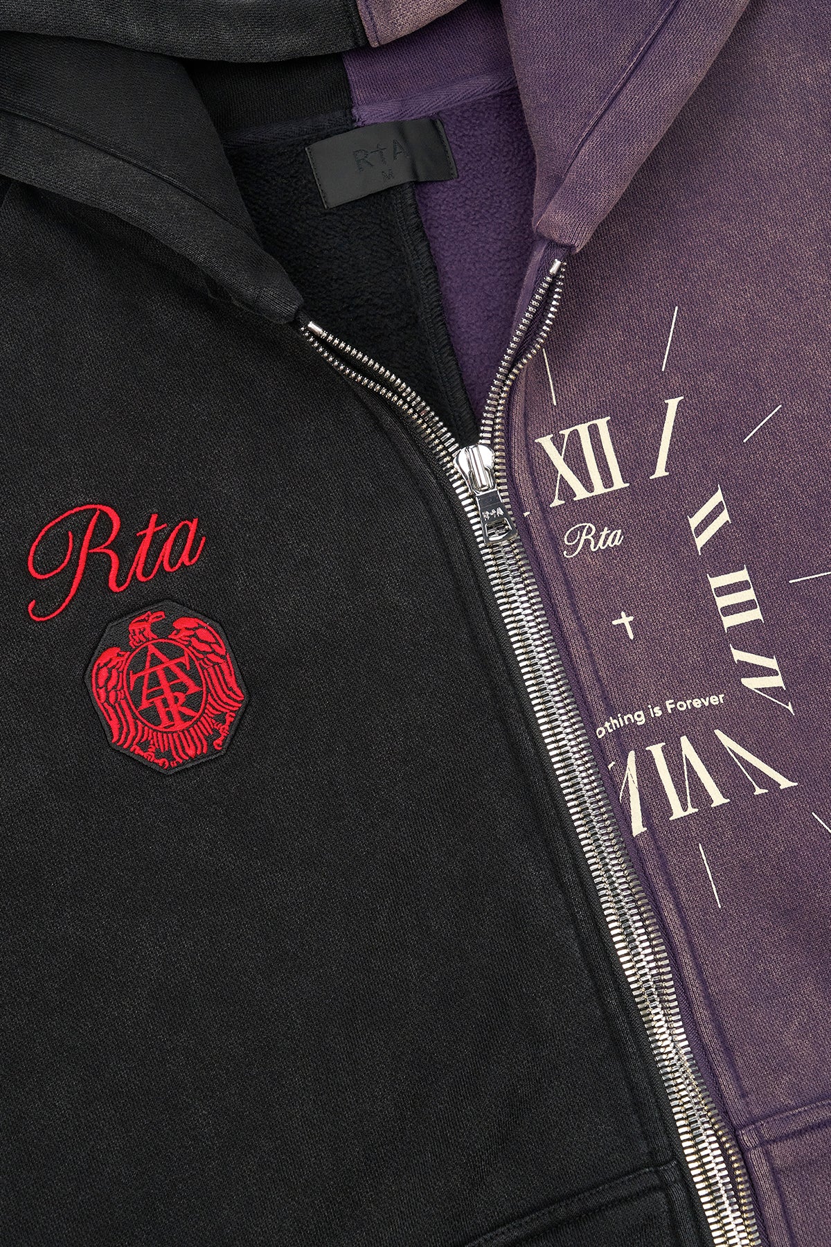RIKO HALF ZIP UP | BLACK DEEP PURPLE COMBO - Image 7