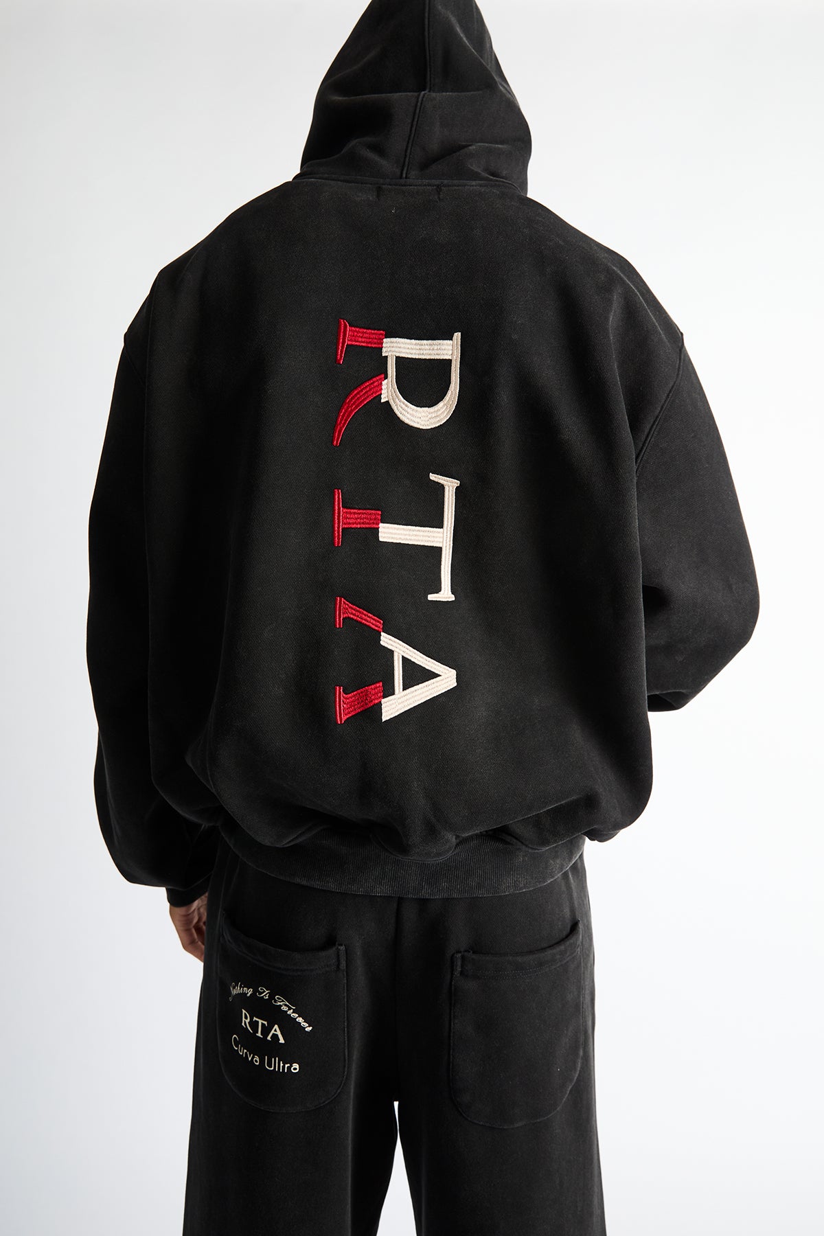 RIKO HALF ZIP UP | VINTAGE BLACK COMBO - Image 3