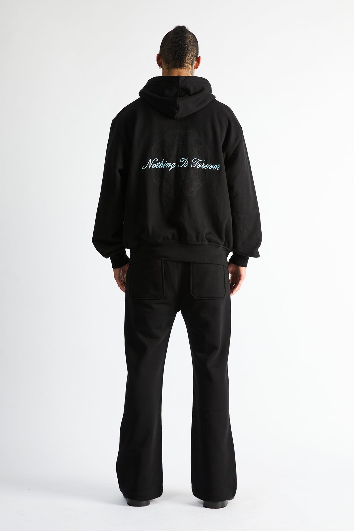 GRIFFIN FLARE SWEATPANT | BLACK RTA ULTRA - Image 3