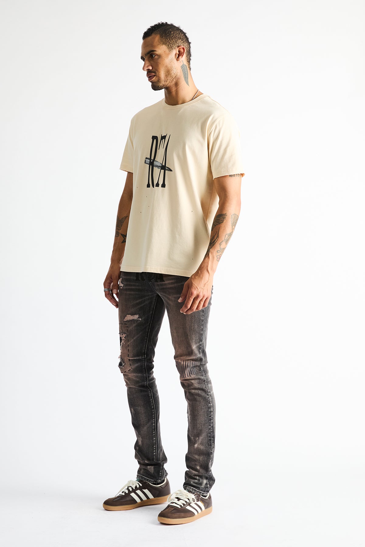 LIAM SHORT SLEEVE TEE | BONE CURVA PHOTO - Image 5