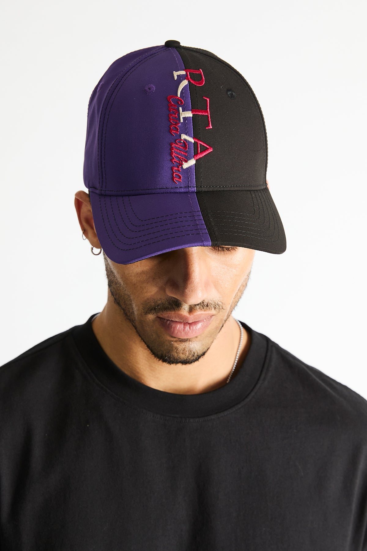 MARS BASEBALL HAT | BLACK DEEP PURPLE COMBO - Image 2