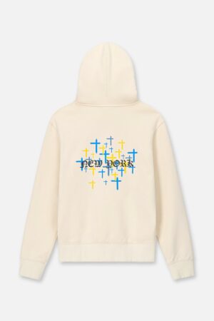 DION HOODIE | SAND OLD ENGLISH NY