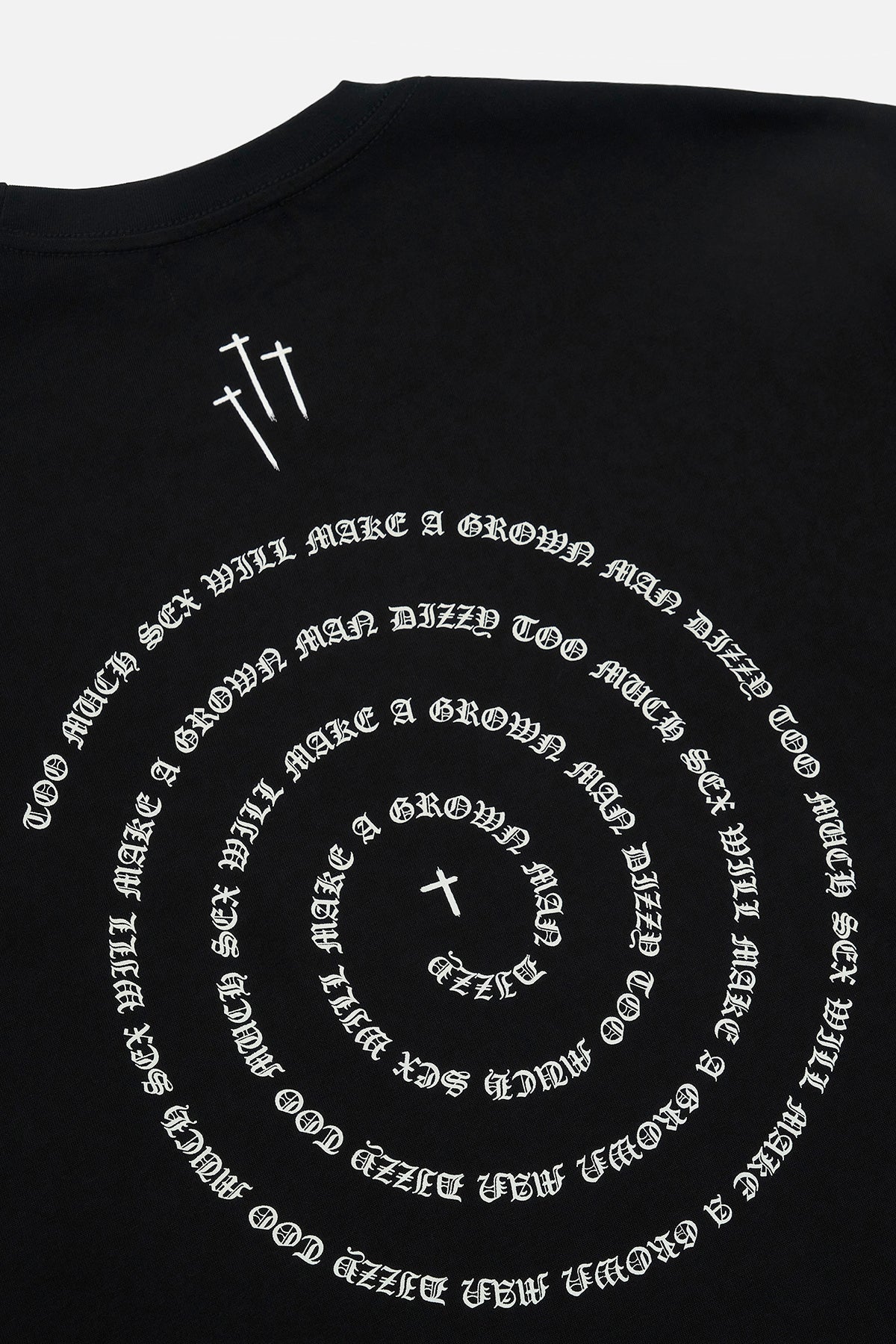 COLIN OVERSIZED TEE | BLACK SPIRAL RTA - Image 4