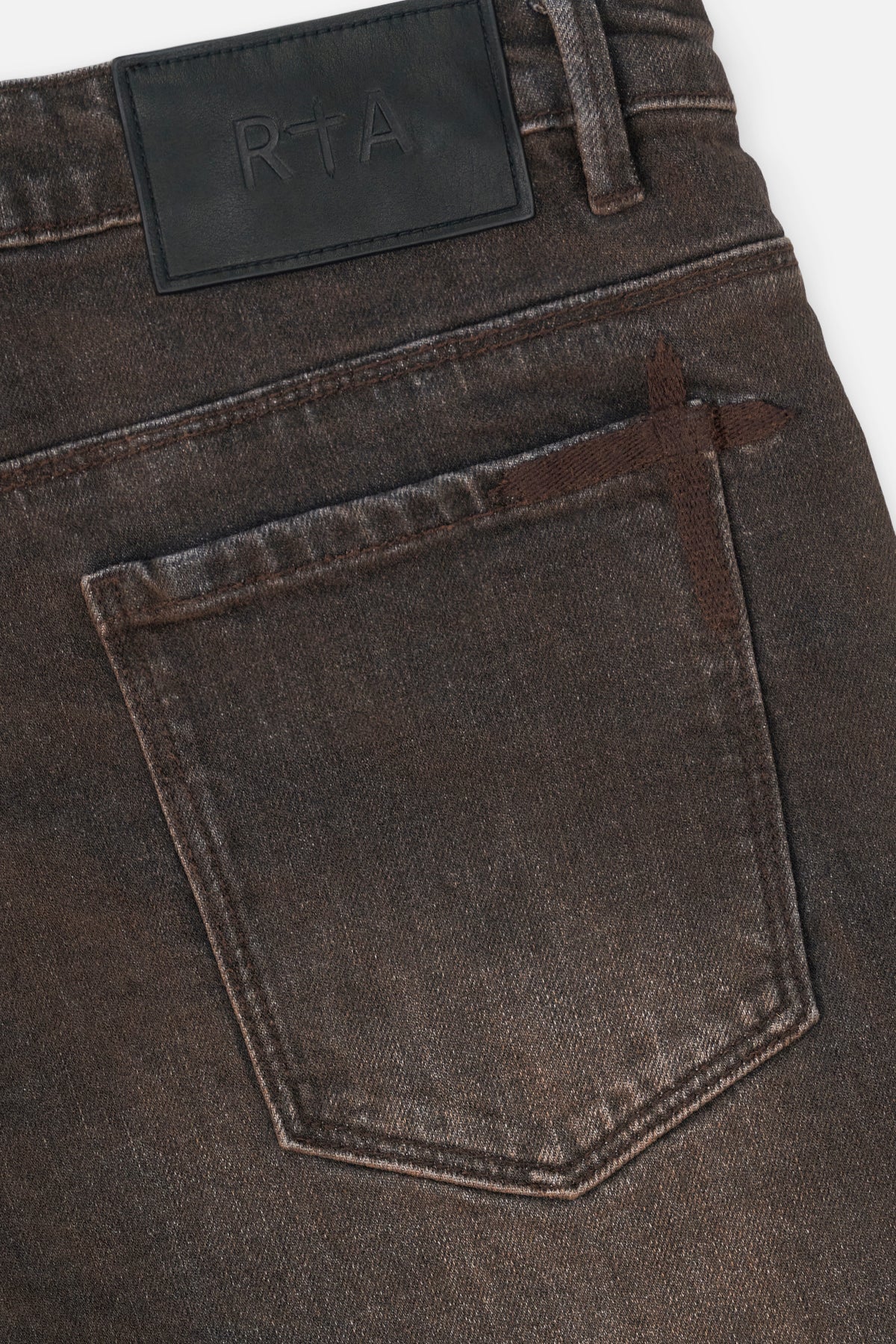 BRYANT SKINNY JEAN | MOCHA DRIFT CROSS PATCH - Image 6