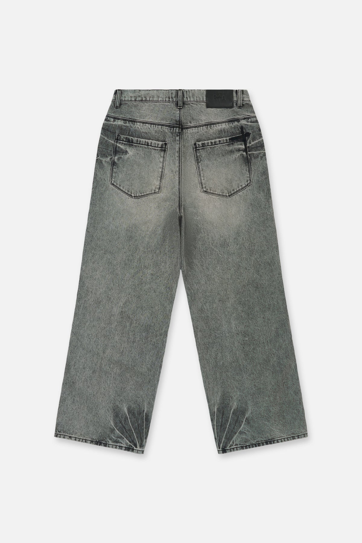 FRANCO WIDE LEG JEAN | IRON HAZE CROSS TRIAD - Image 4