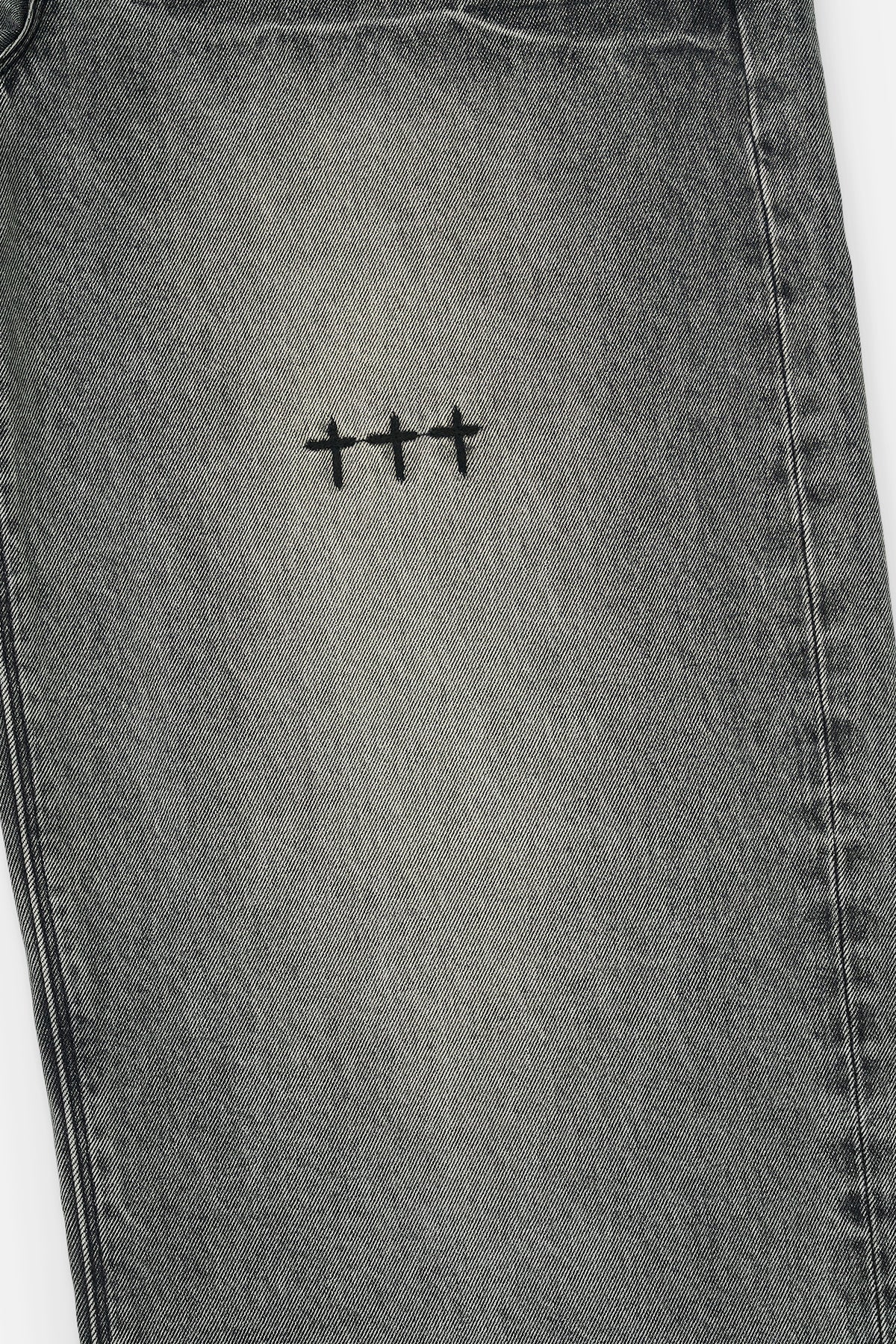 FRANCO WIDE LEG JEAN | IRON HAZE CROSS TRIAD - Image 5