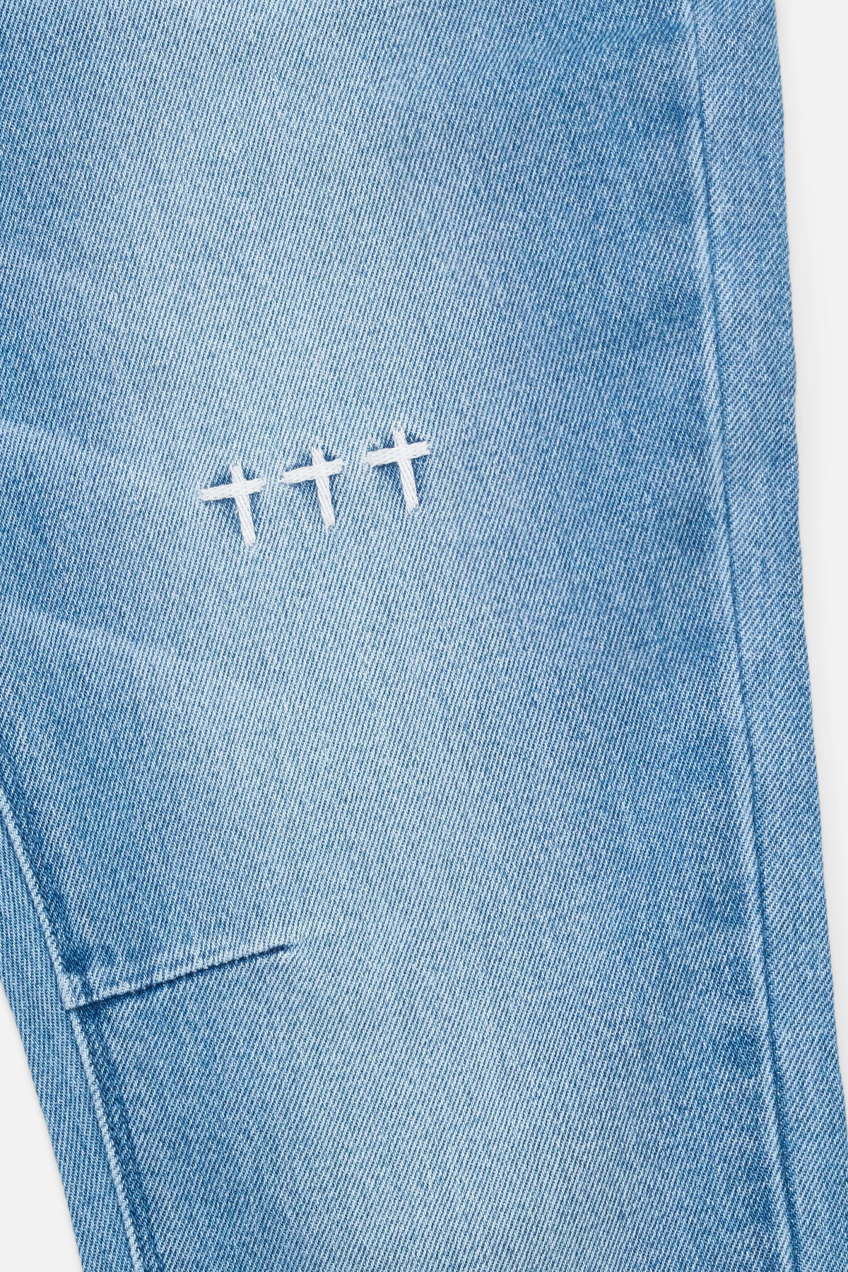 CLAYTON SKINNY JEAN | GLACIER BLUE CROSS TRIAD - Image 5