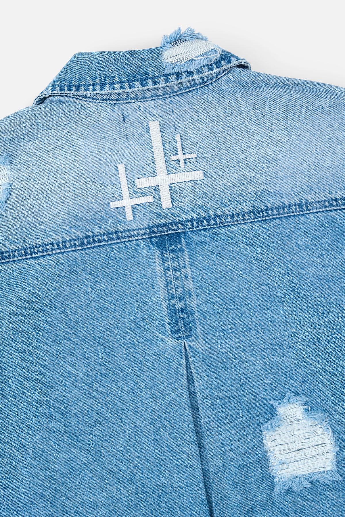 VALENTIANO DENIM JACKET | GLACIER BLUE - Image 6