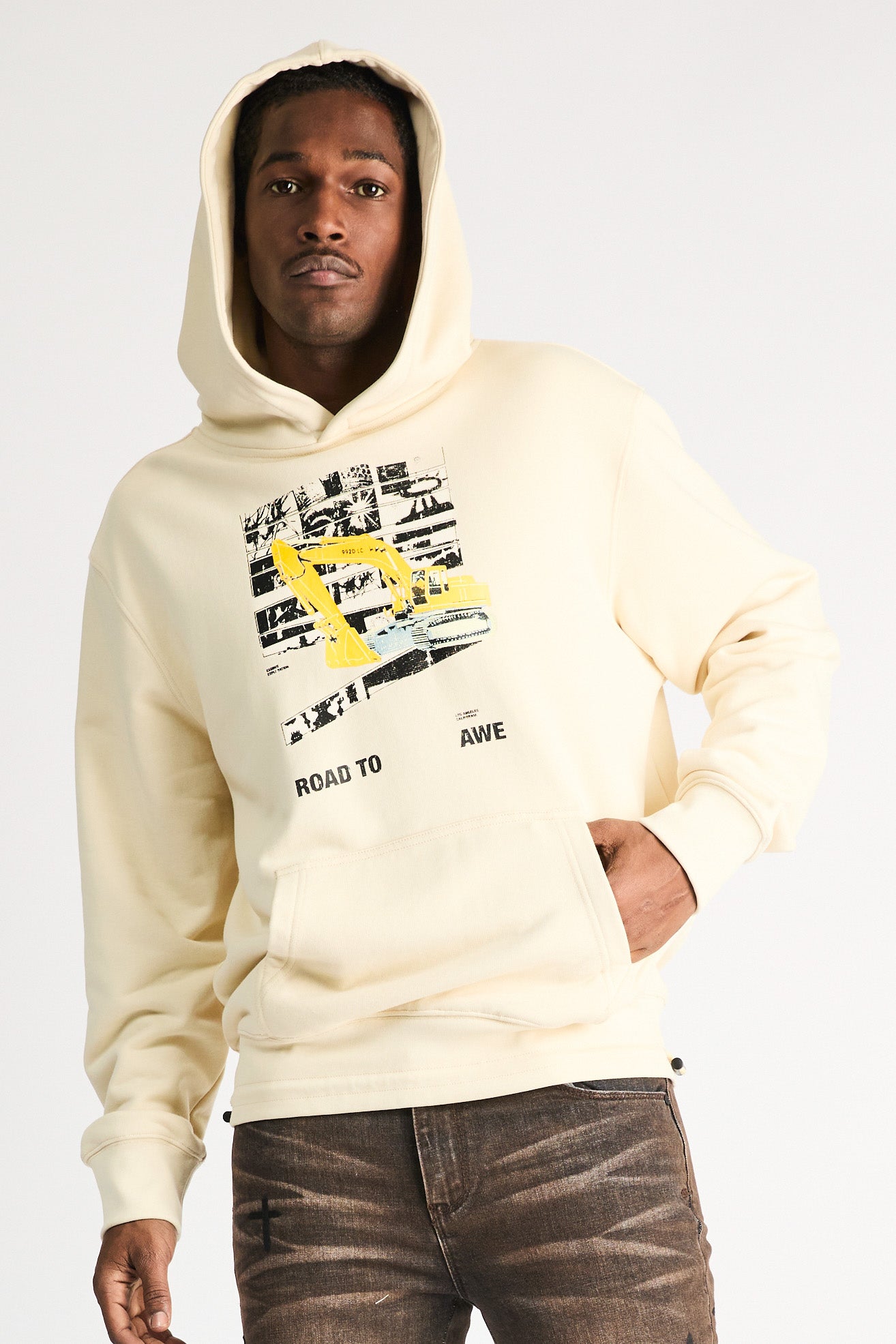 JORDAN OVERSIZED HOODIE | RAW SAND DIGGER - Image 2