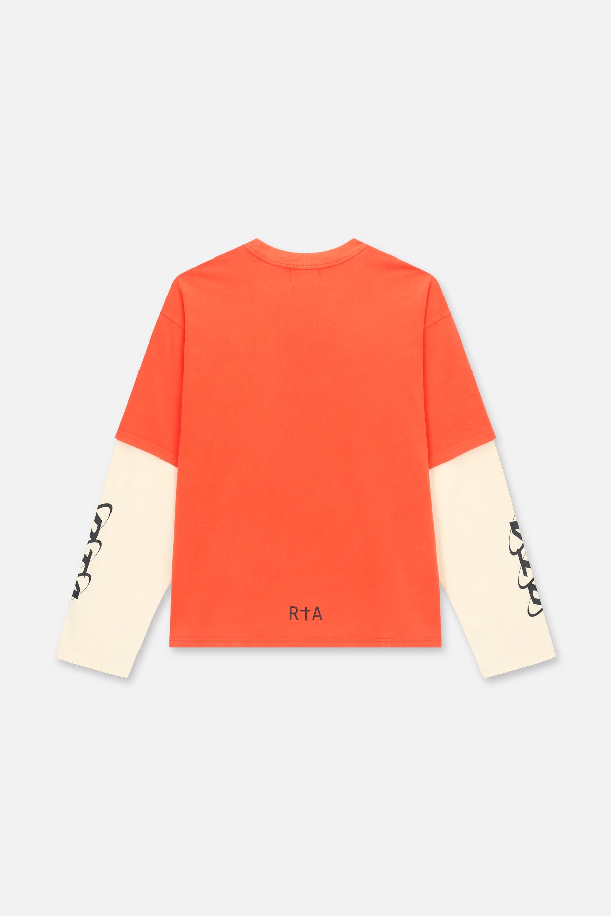 LORIS DOUBLE LAYERED LONG SLEEVE TEE | ORANGE PLANETARY RTA - Image 4