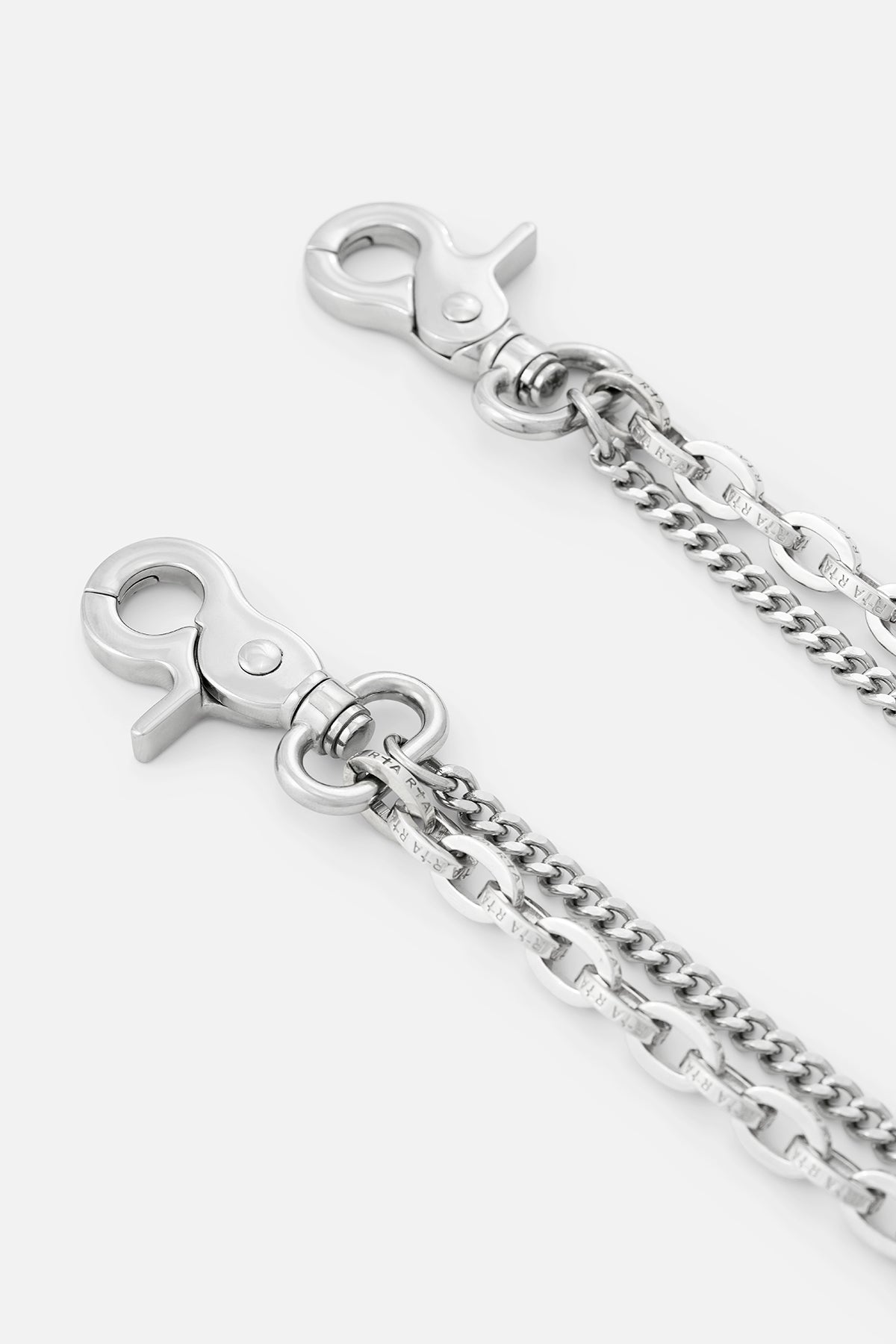EREN DOUBLE CUBAN PANT CHAIN | SILVER RTA - Image 2