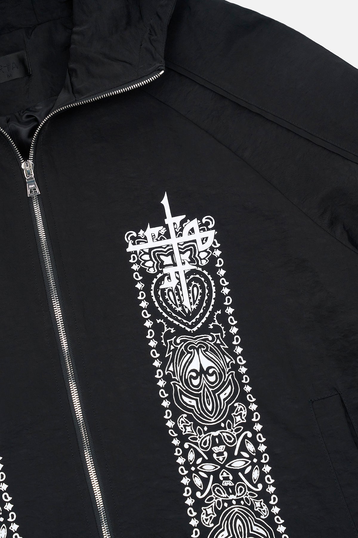 ZAYDEN WINDBREAKER JACKET | BLACK PAISLEY - Image 5