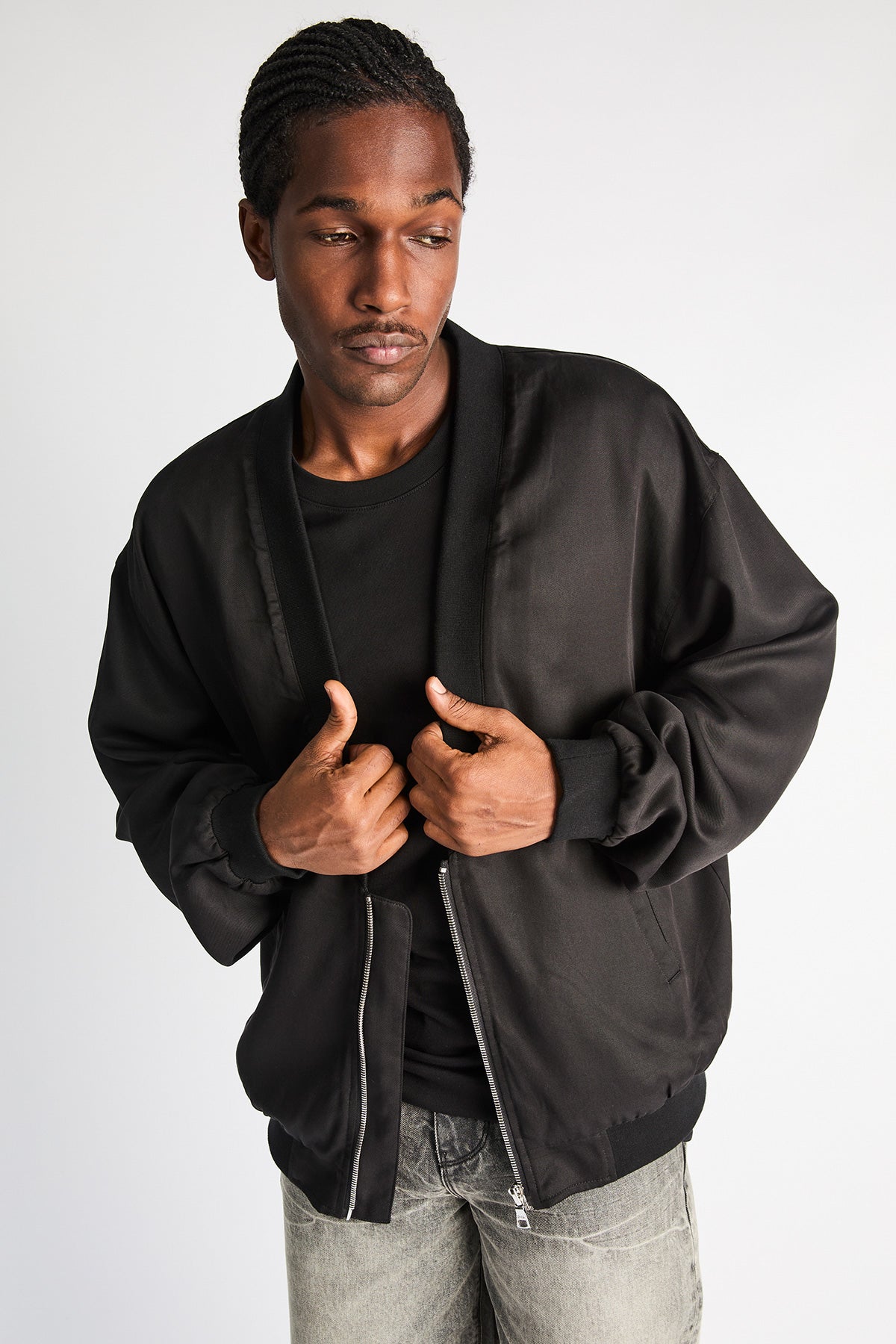 LEONARD BOMBER JACKET | BLACK AMERICAN FLAG - Image 2