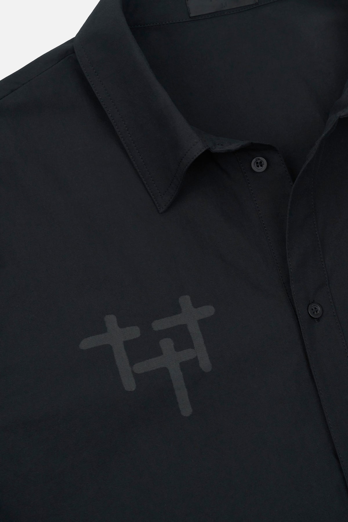 ERIK DOUBLE LAYERED SHIRT | BLACK CROSS STAR - Image 5