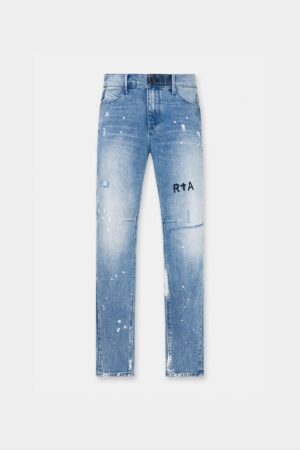 CLAYTON SKINNY JEAN | DISTRESSED WHITE PAINT SPLATTER